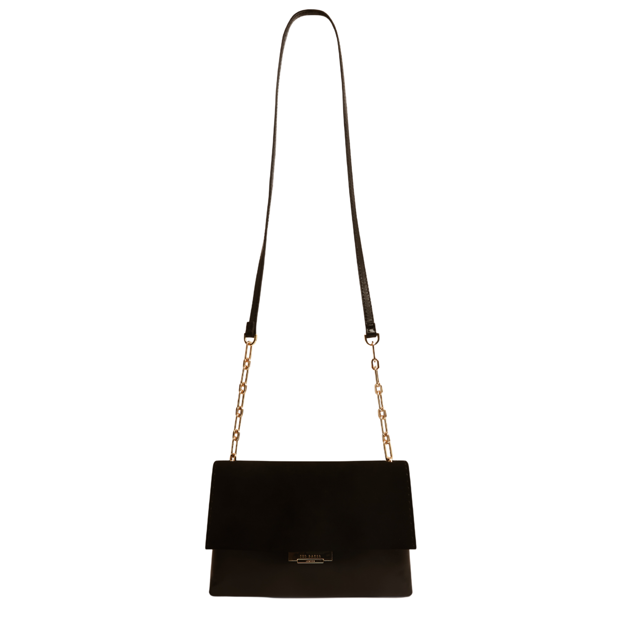 Womens Ted Baker Black Denie Flap Cross Body Bag