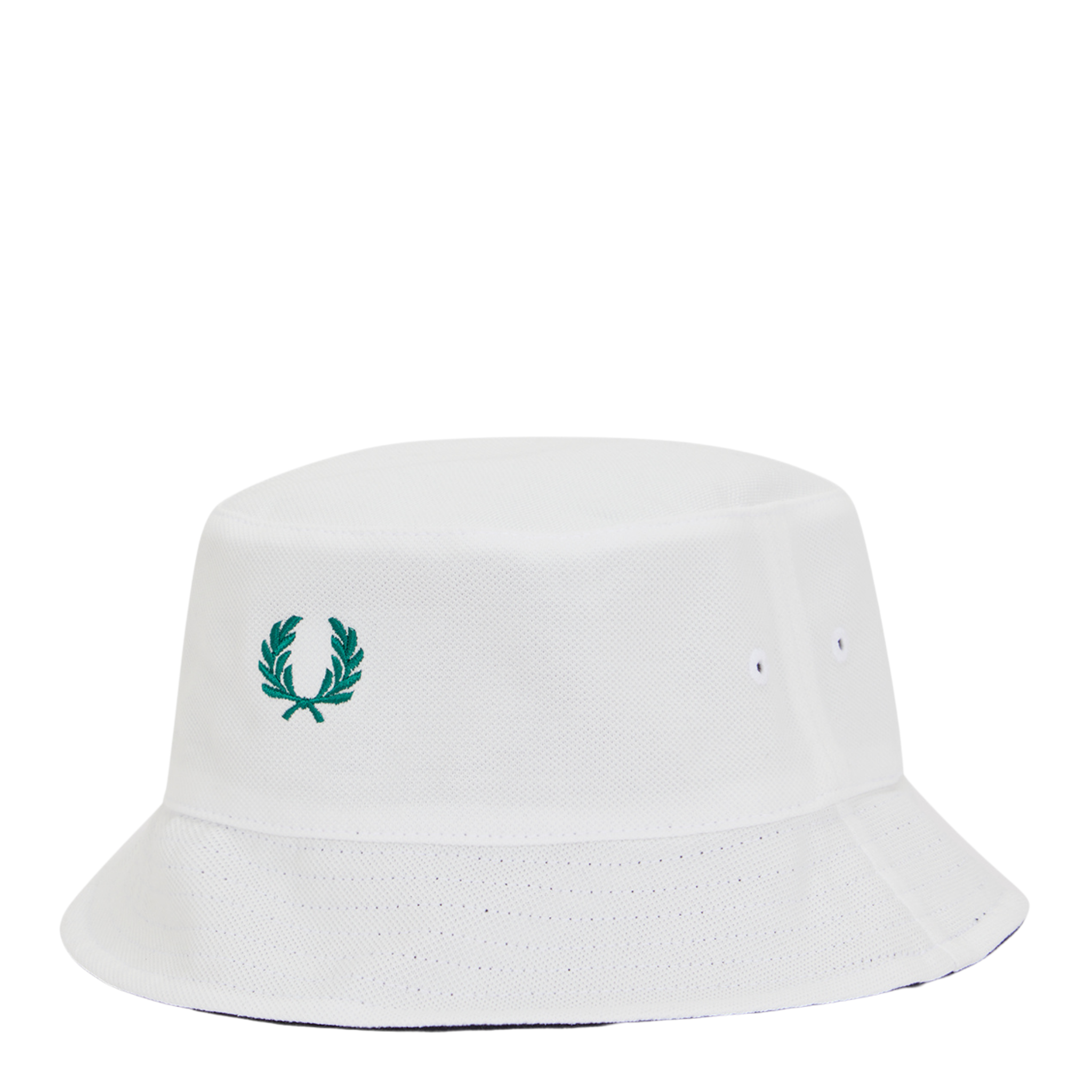 Mens Fred Perry Snow White/Navy Reversible Bucket Hat