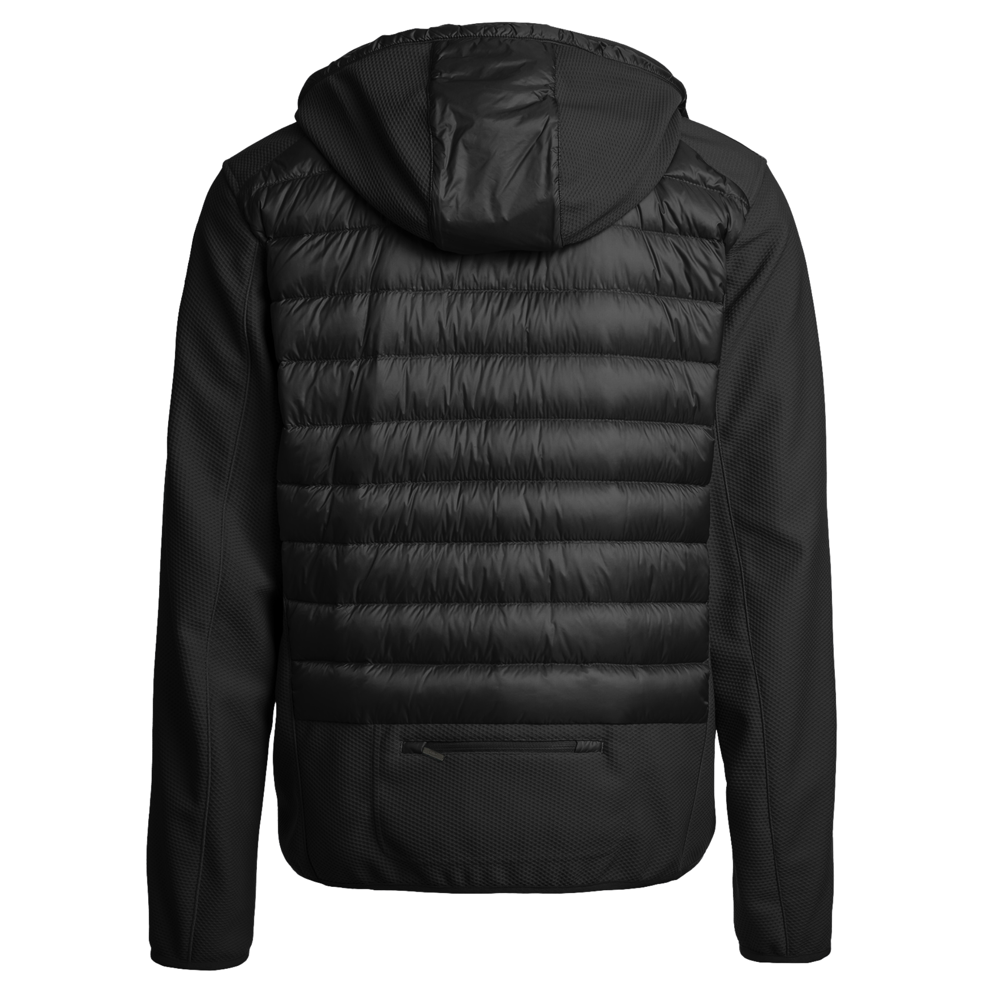 Mens Parajumpers Black Nolan Hybrid Hood Jacket