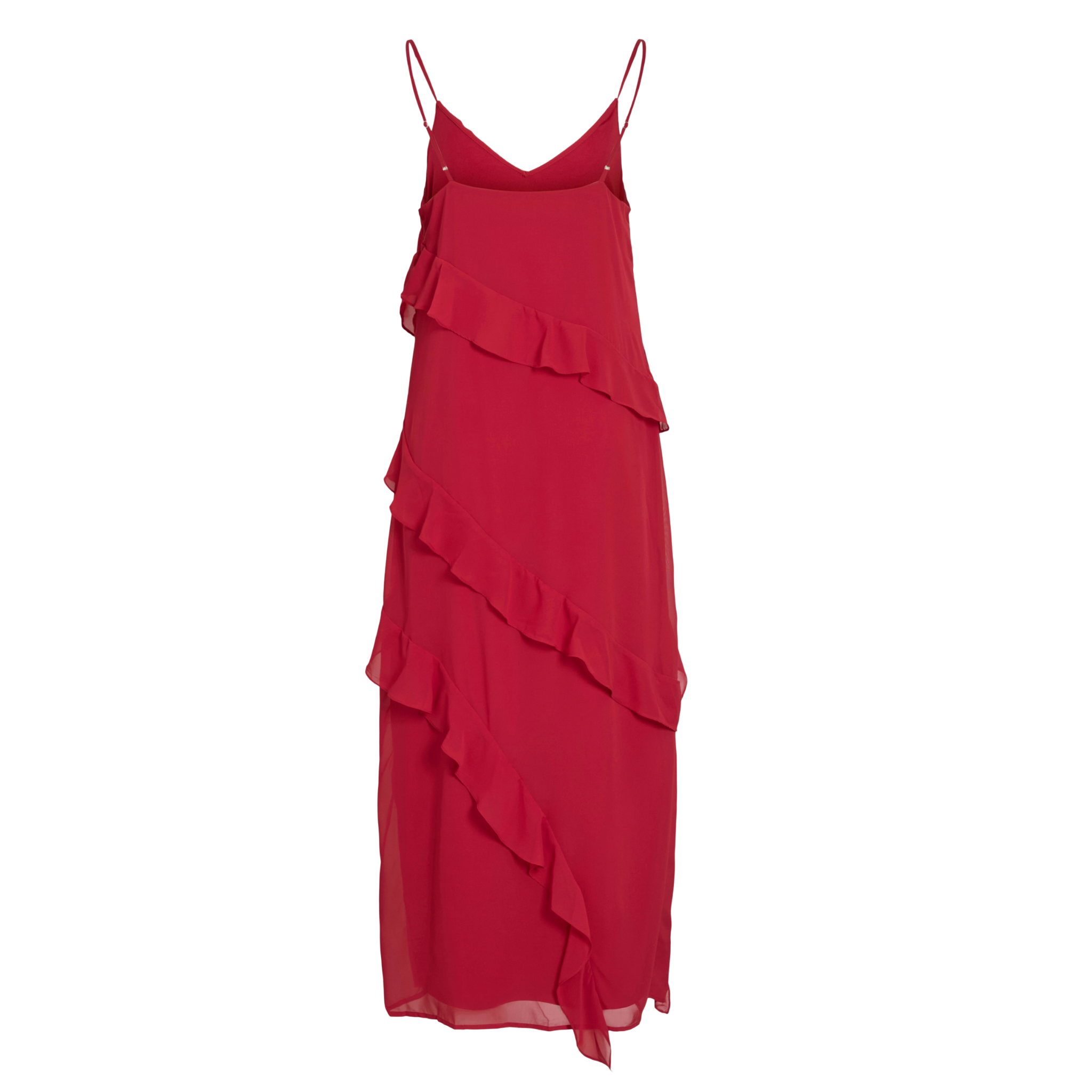Womens Vila Jester Red Viromaine Singlet Ankle Dress