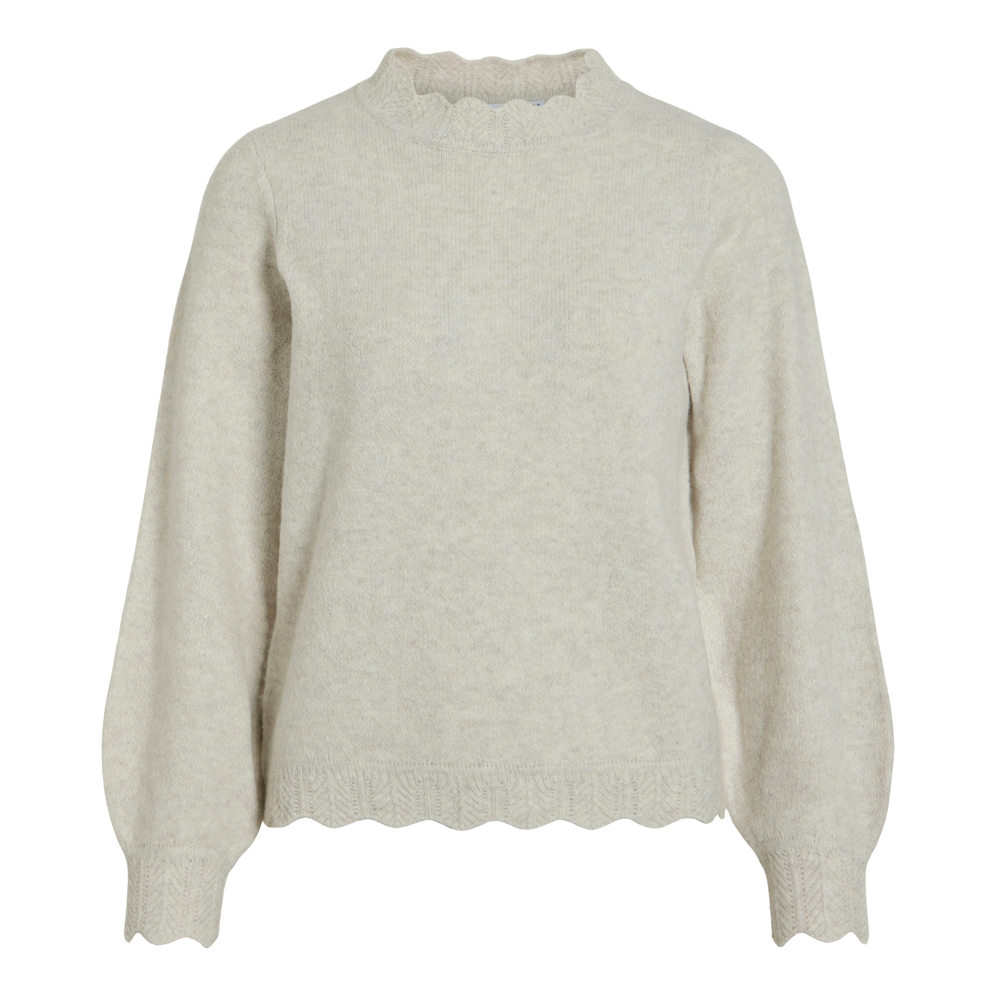 Womens Vila Super Light Melange Vinikolina Knitted Jumper