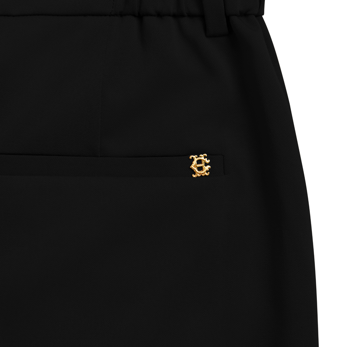 Womens Holland Cooper Black Pleated Wide Leg Trousers