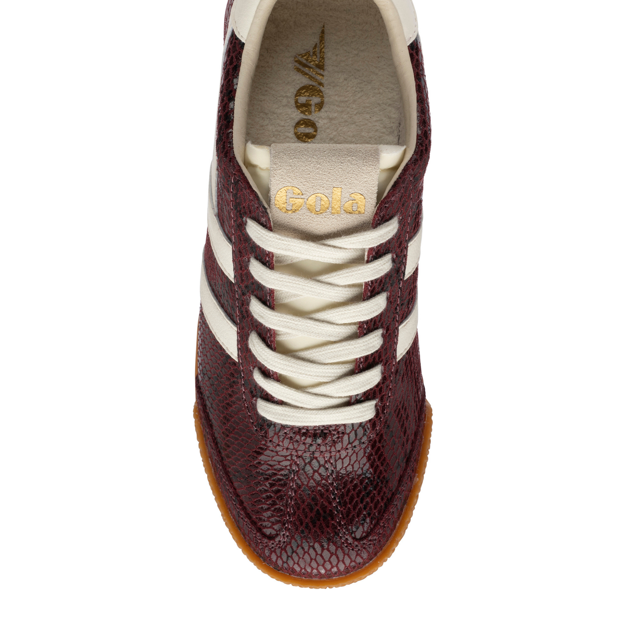 Womens Gola Windsor Wine/Off White Elan Serpent Trainers