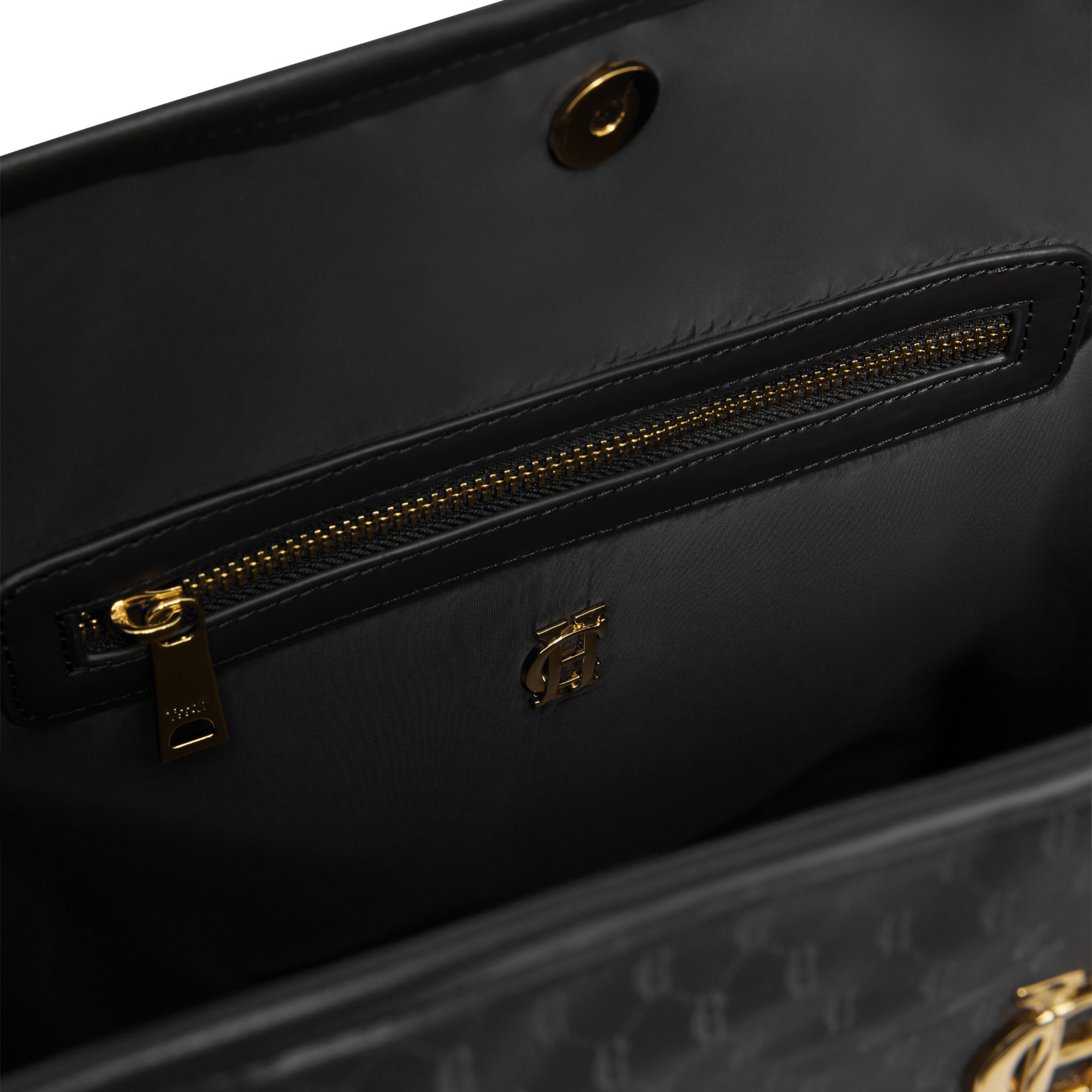 Womens Holland Cooper Black Monogram Cheltenham Tote Bag