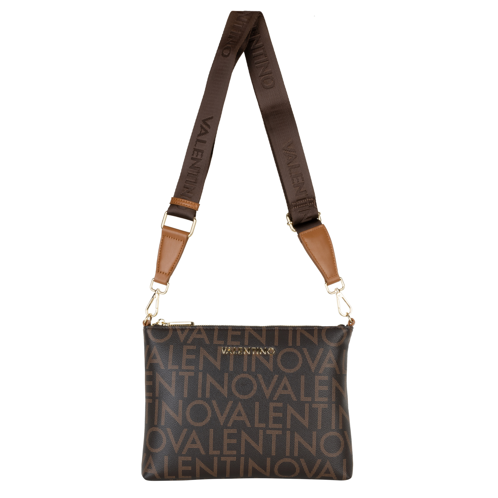 Womens Valentino Moro/Naturale Regina RE Flat Crossbody