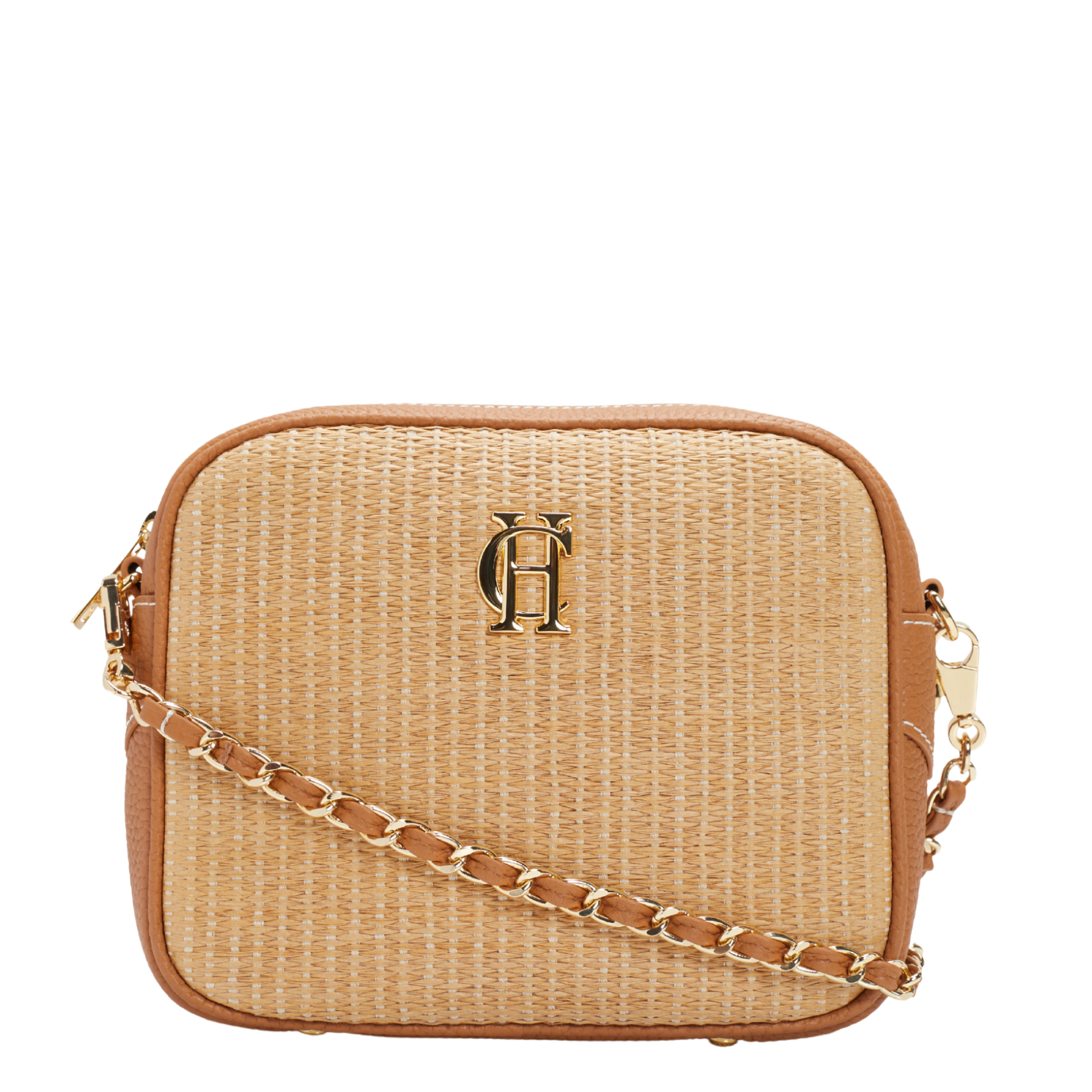 Womens Holland Cooper Tan/Rafffia Soho Camera Bag