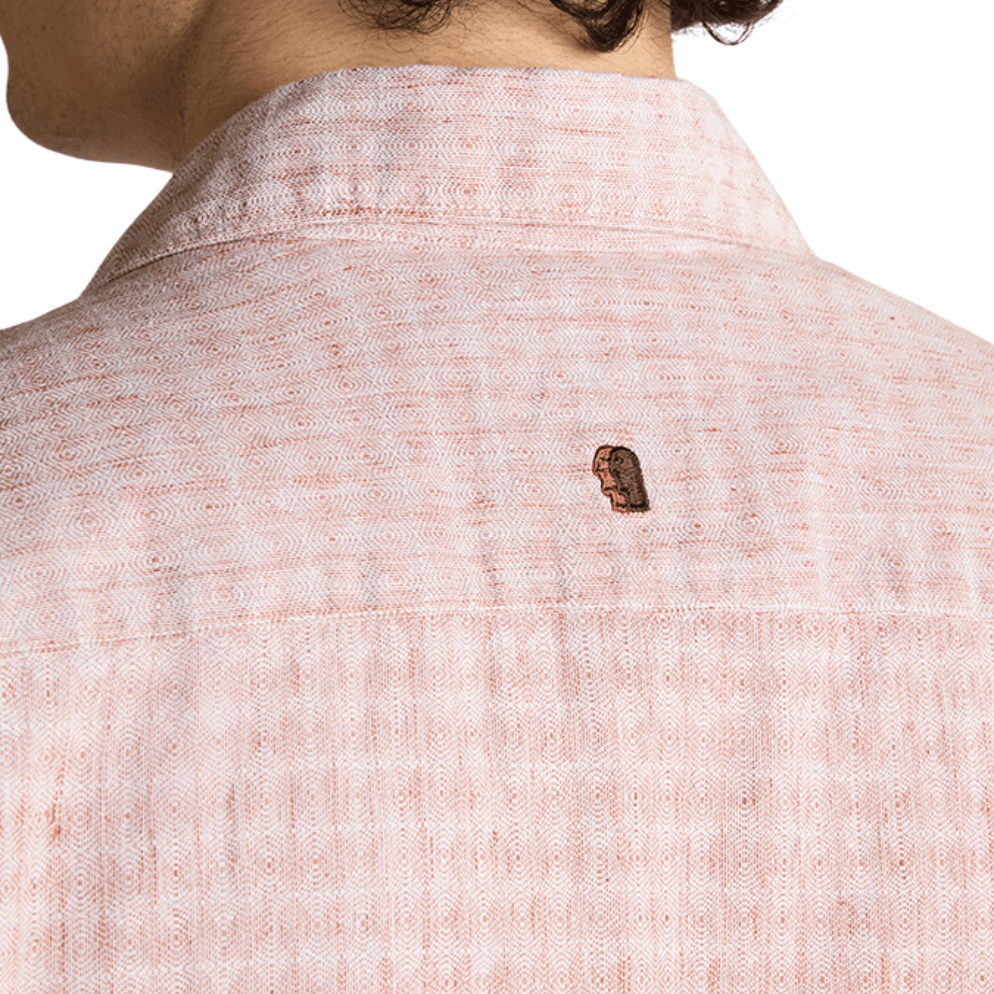 Mens Remus Uomo Tan/Camel Printed Casual S/s Shirt