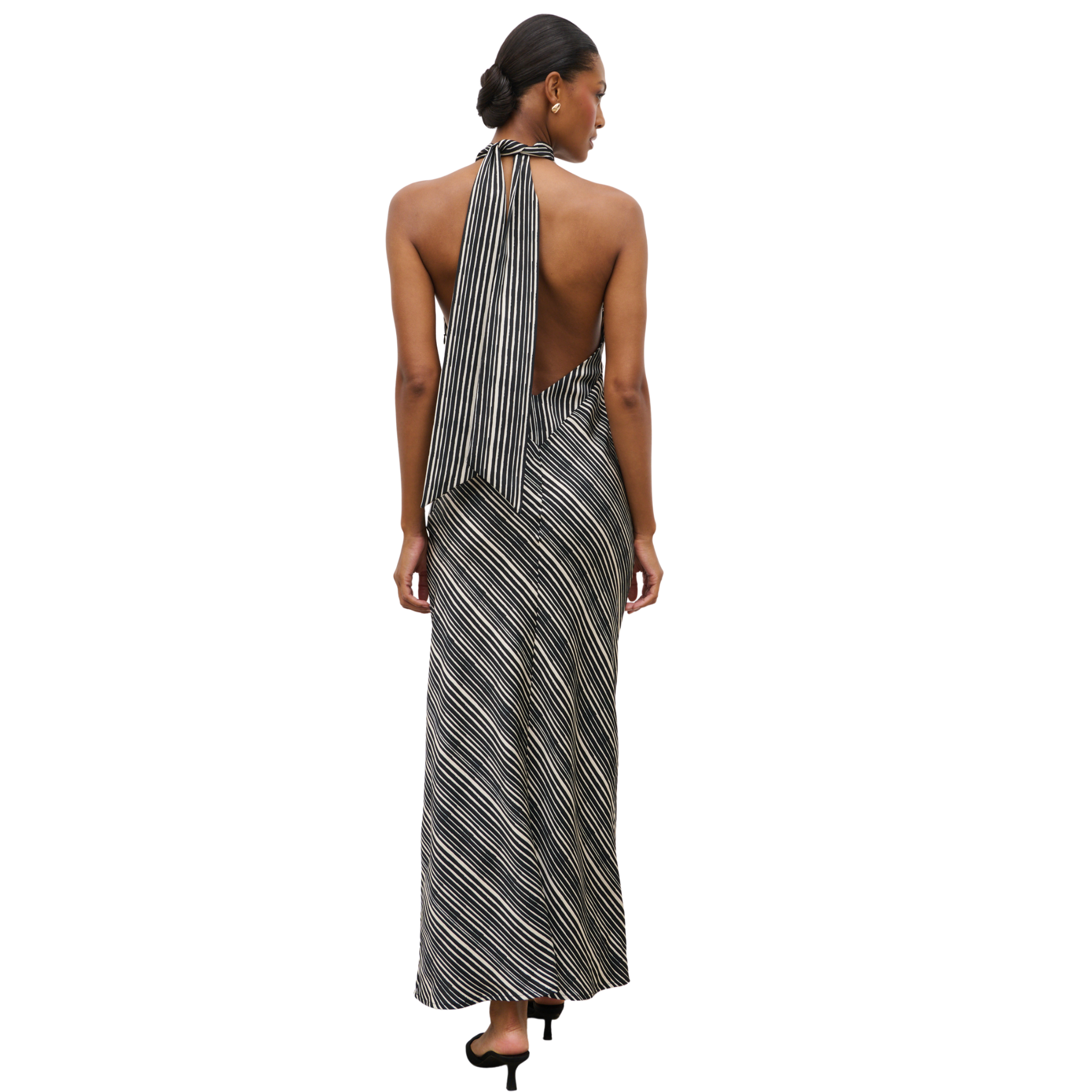 Womens Pretty Lavish Abstract Stripe Jemima Maxi Dress