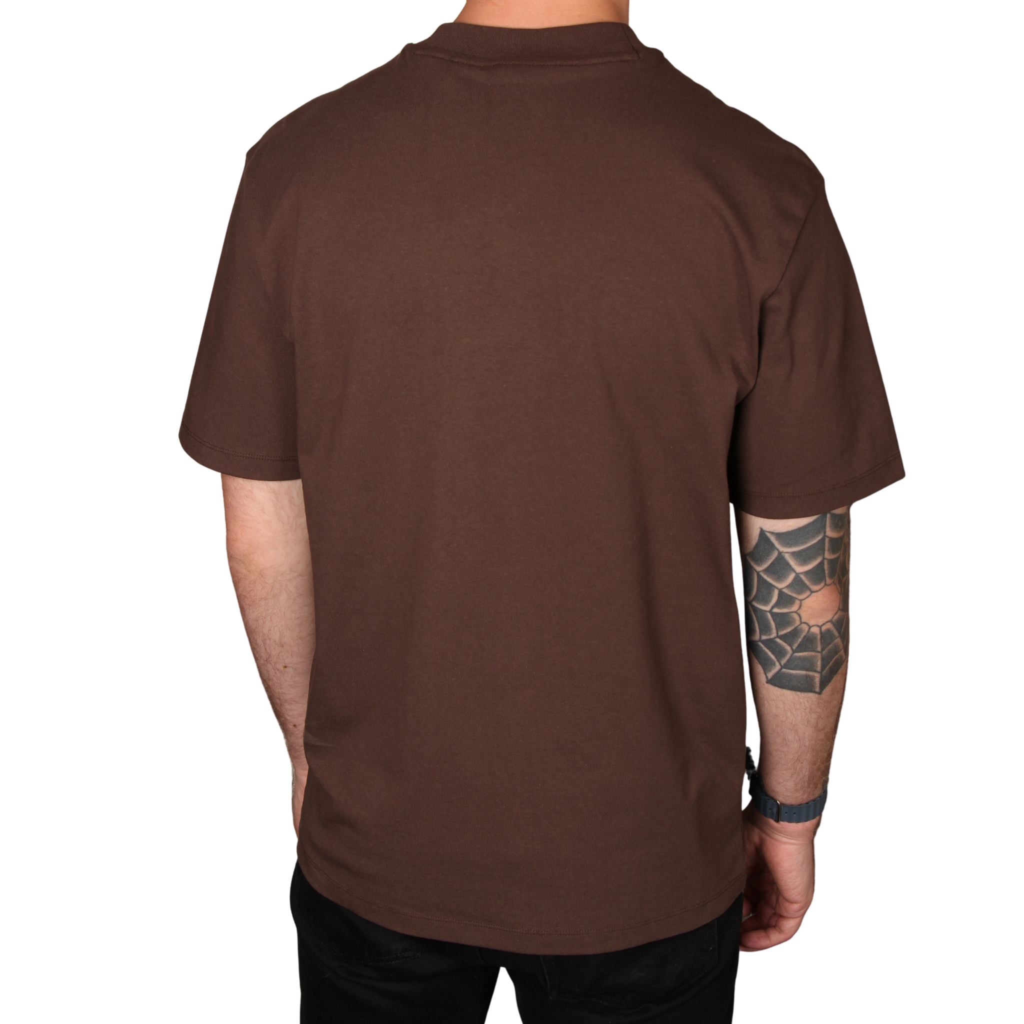 Mens HUGO Brown Overflow Dapolino S/s T Shirt