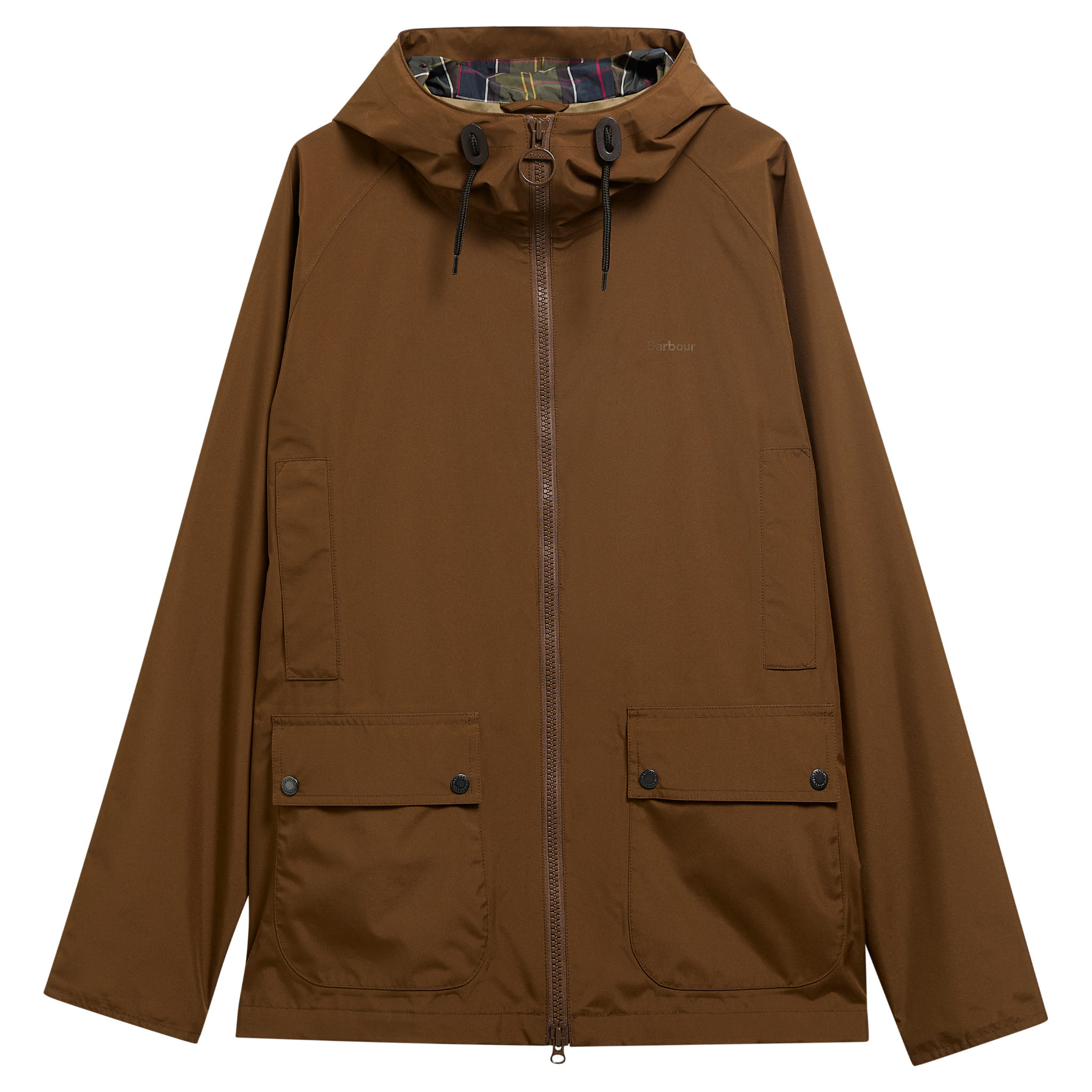 Mens Barbour Dark Sand Domus Waterproof Hooded Jacket
