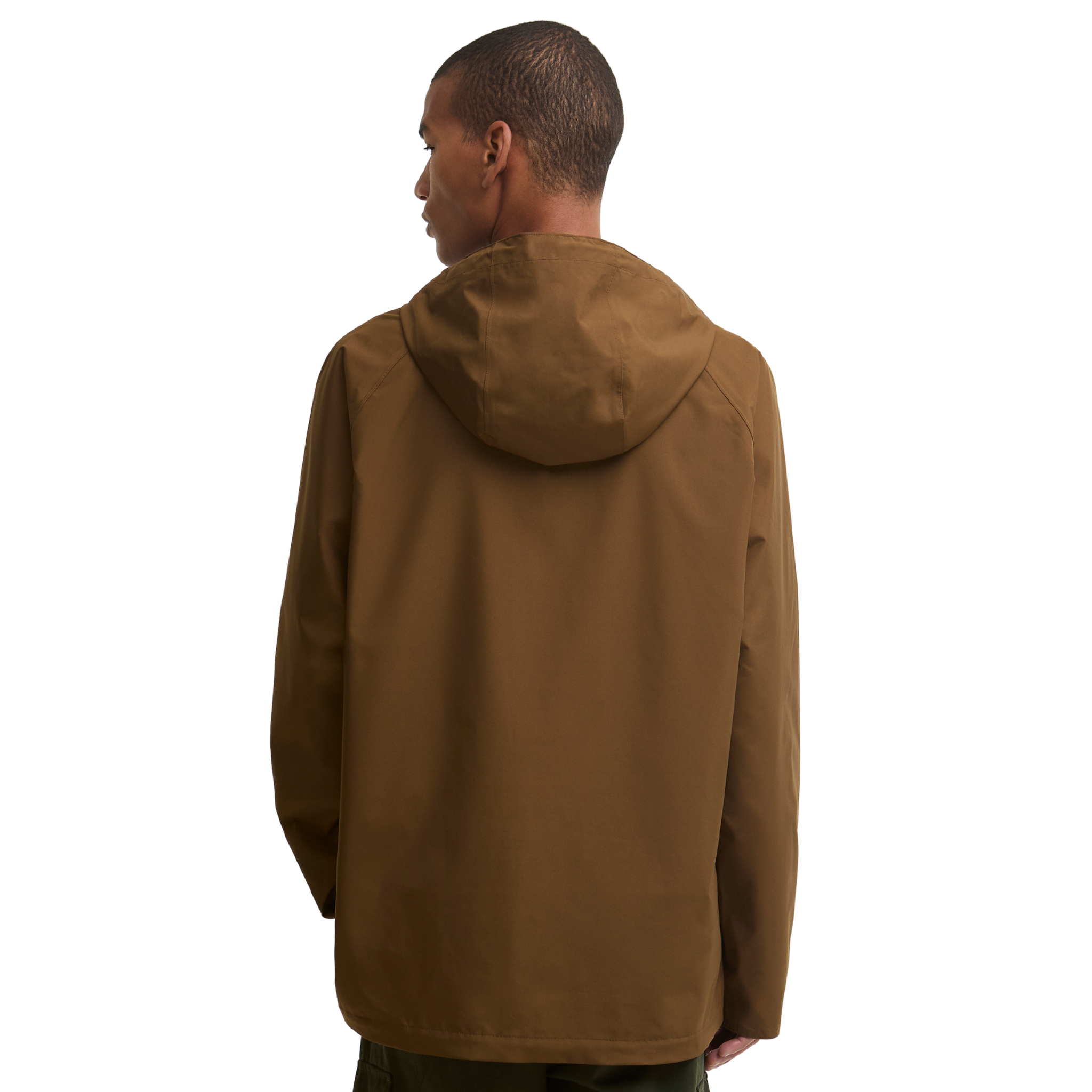 Mens Barbour Dark Sand Domus Waterproof Hooded Jacket