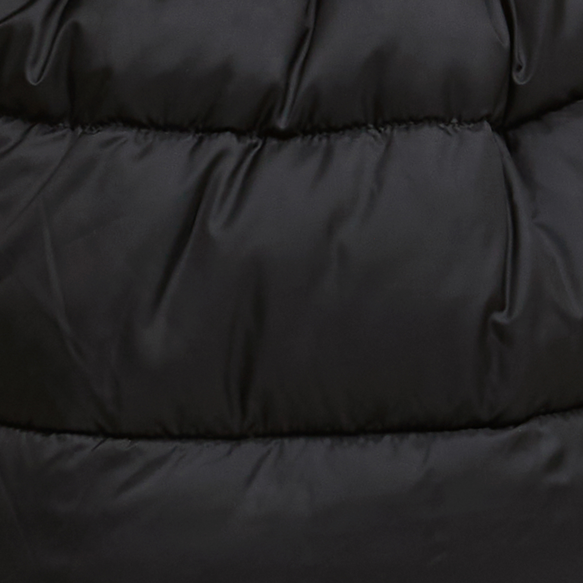 Womens Barbour International Black/Jasmine Leopard Short Track Line Padded Jacket