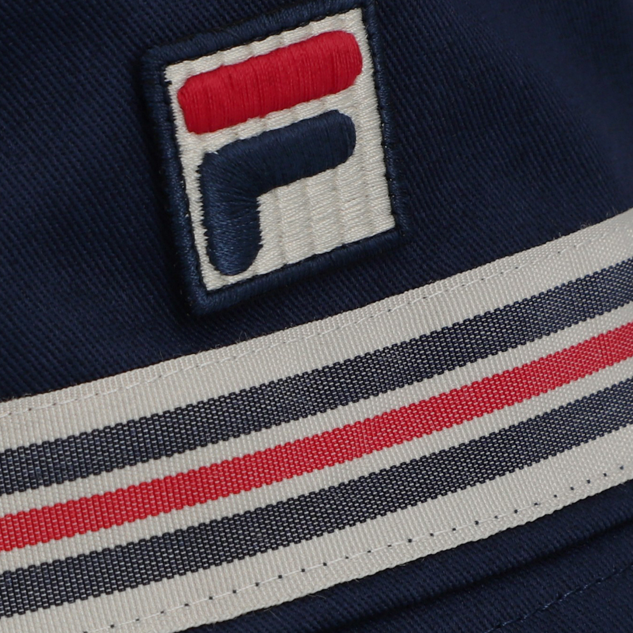 Mens Fila Navy JoJo Heritage Stripe Bucket Hat