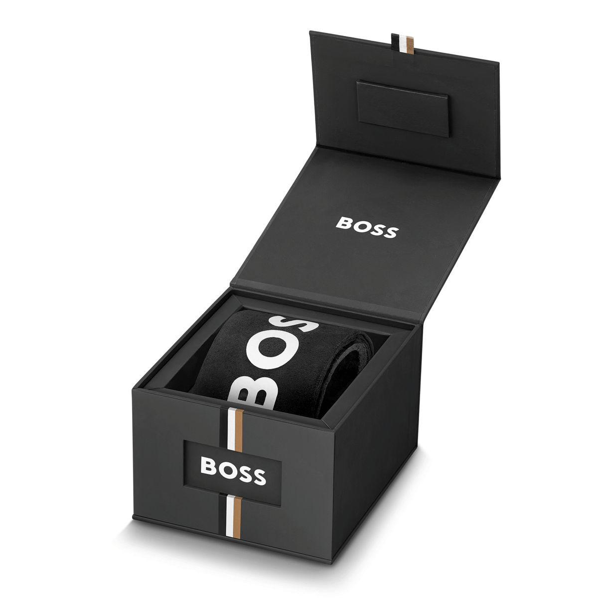 Mens BOSS Silver/Blue Grand Prix Touring Bracelet Watch