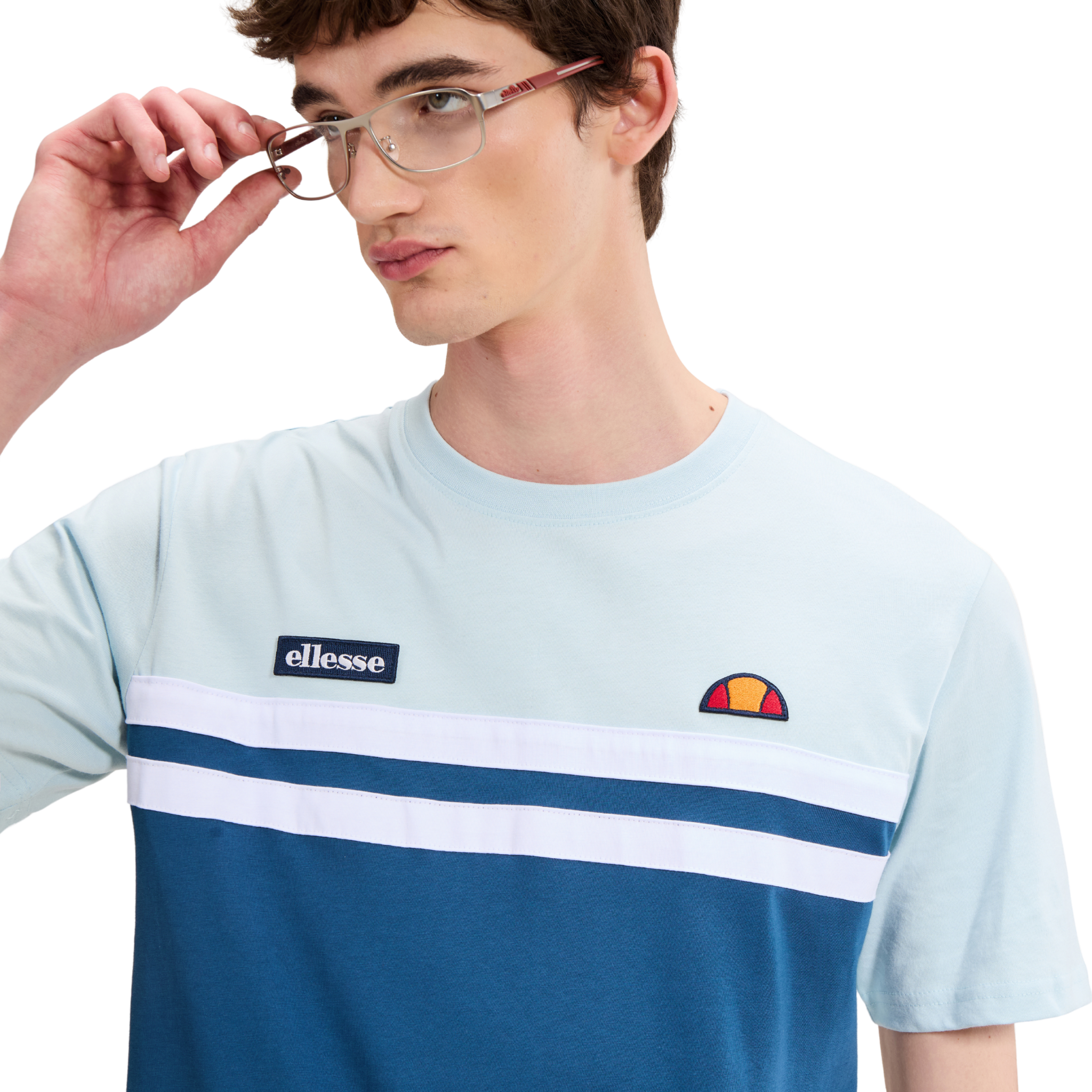 Mens Ellesse Blue/Light Blue Venire S/s T Shirt