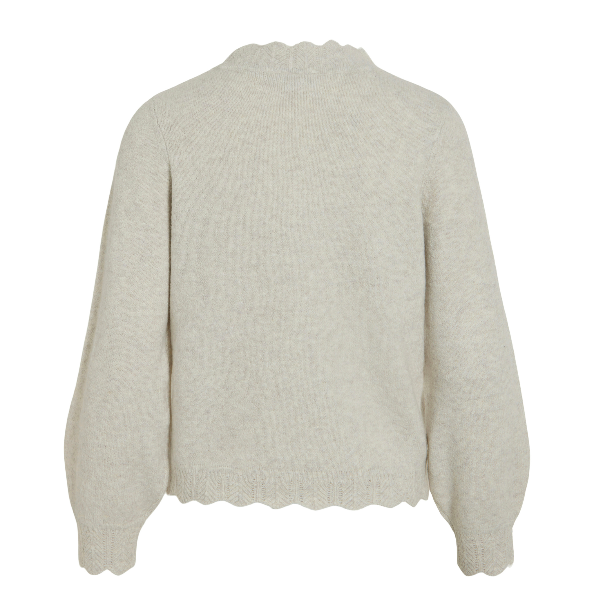 Womens Vila Super Light Melange Vinikolina Knitted Jumper