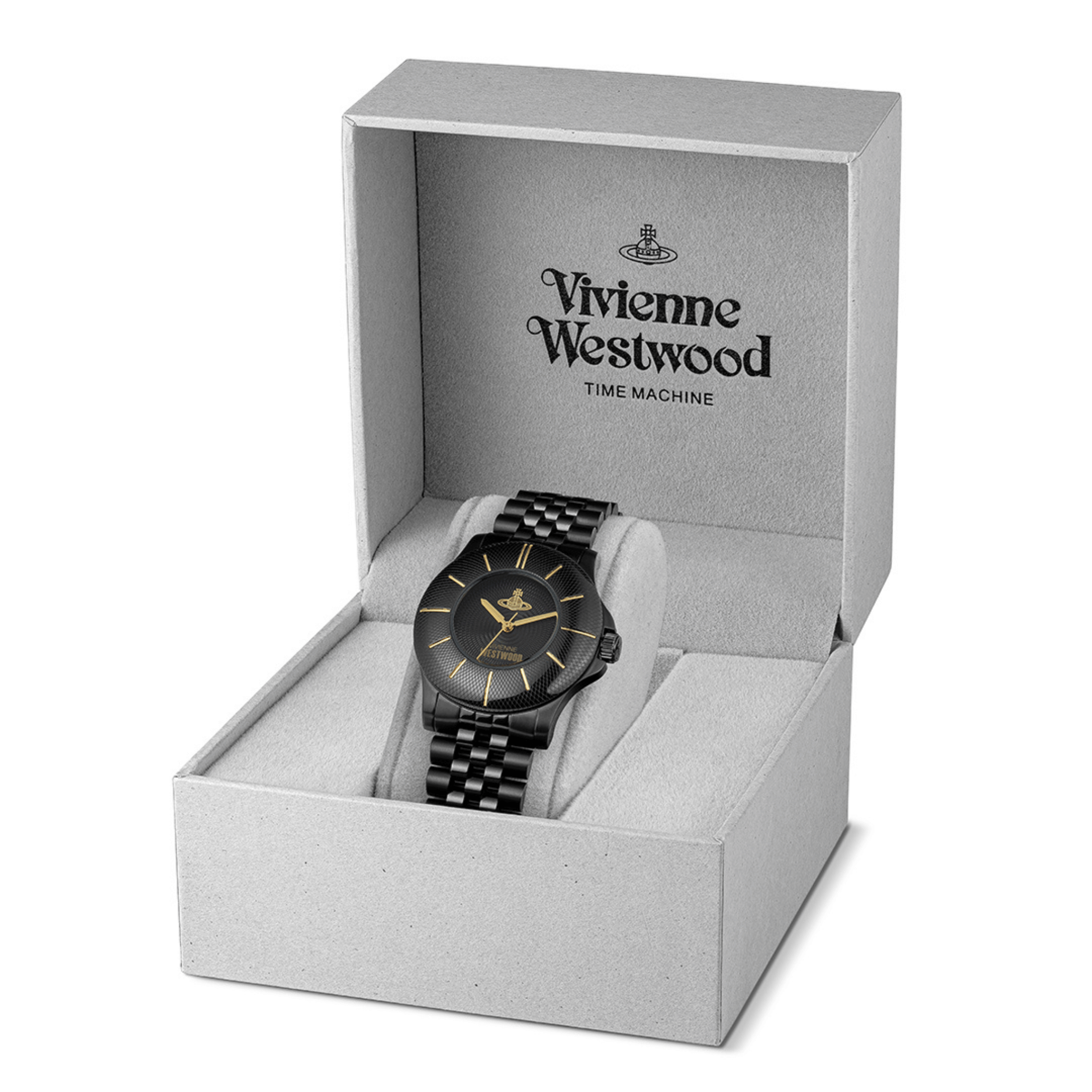 Mens Vivienne Westwood Black Walbrook Bracelet Watch