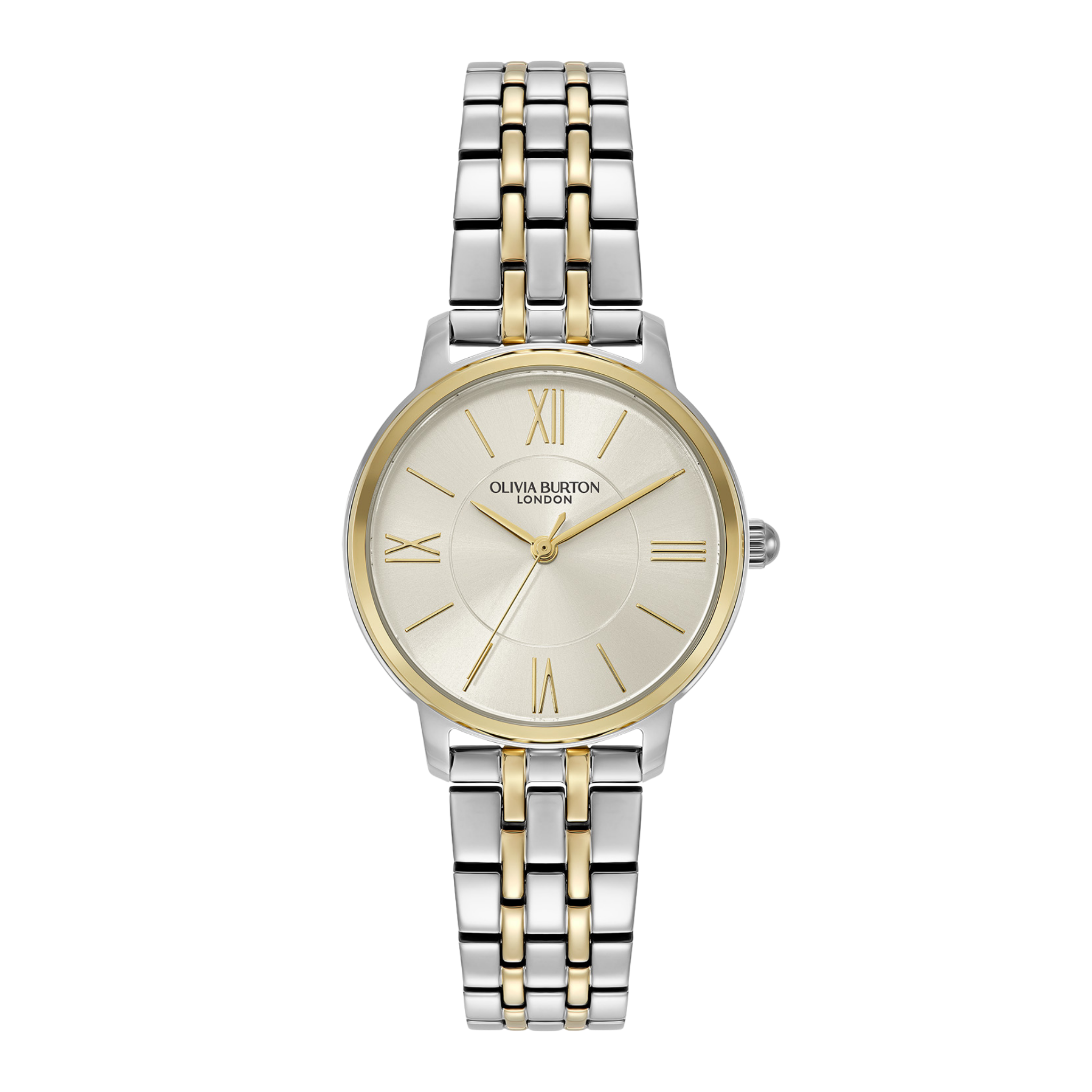 Womens Olivia Burton White/Two Tone Westbourne Bracelet Watch