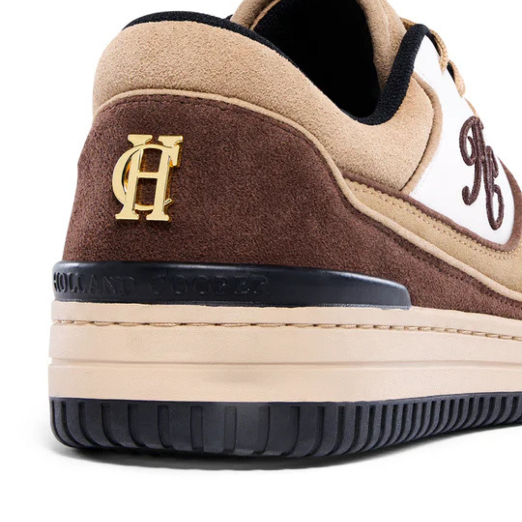 Womens Holland Cooper Taupe/Tan/Nude Retro Trainers