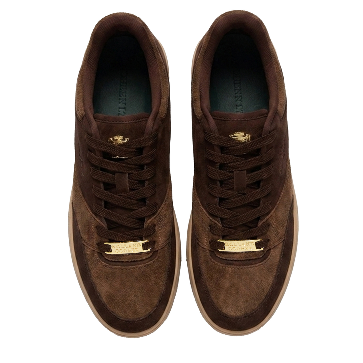 Womens Holland Cooper Bournville Chocolate Retro Trainers