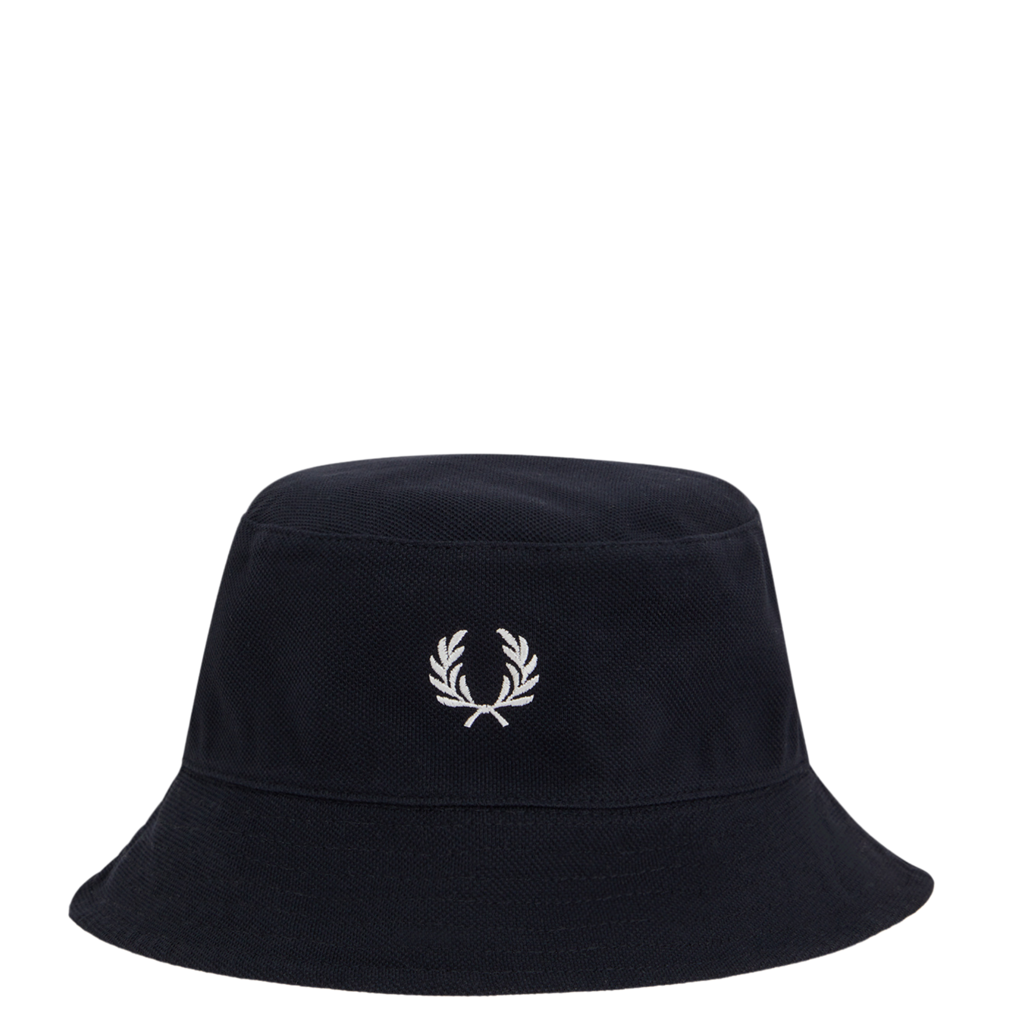 Mens Fred Perry Snow White/Navy Reversible Bucket Hat