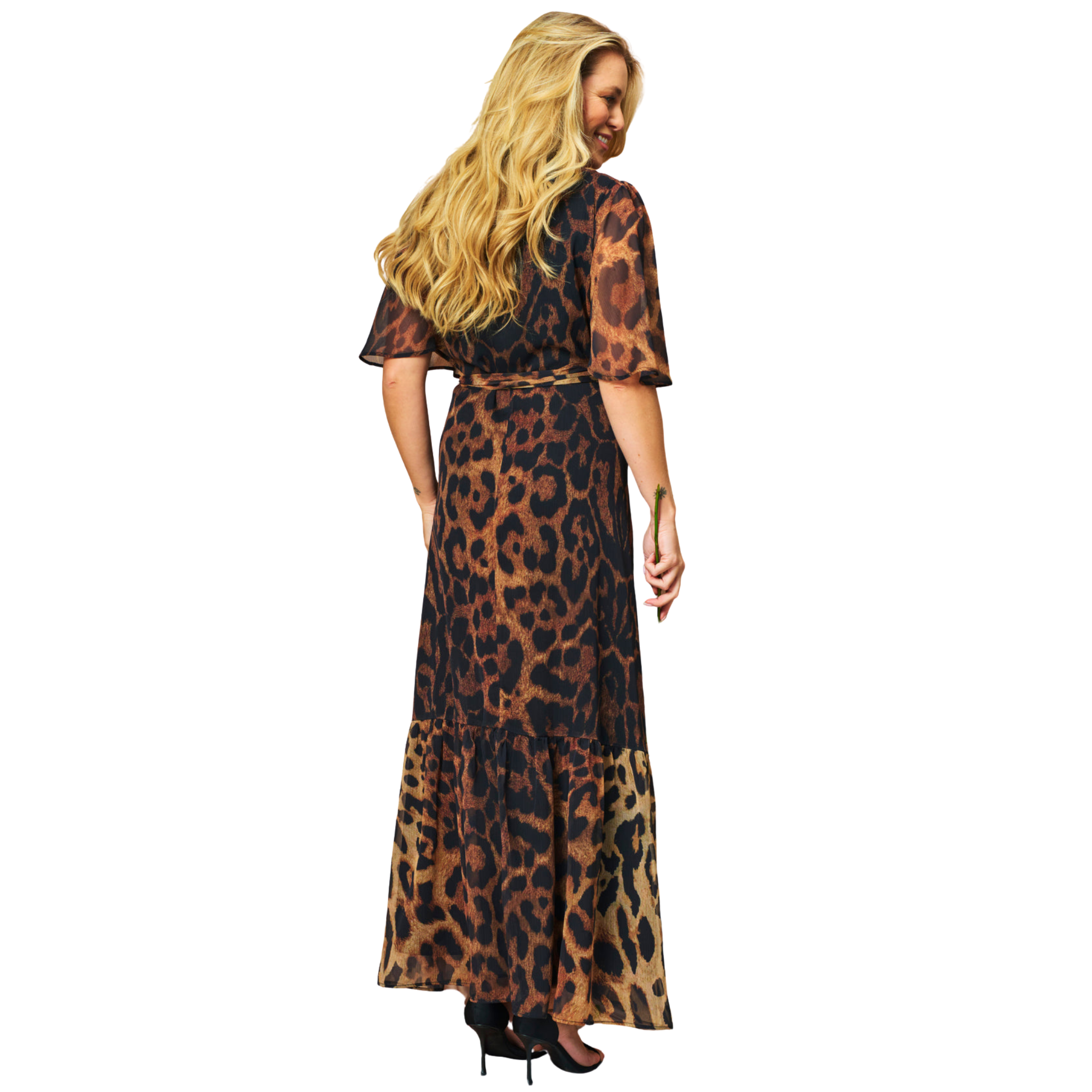 Womens Hope & Ivy Leopard The Lexi Wrap Dress