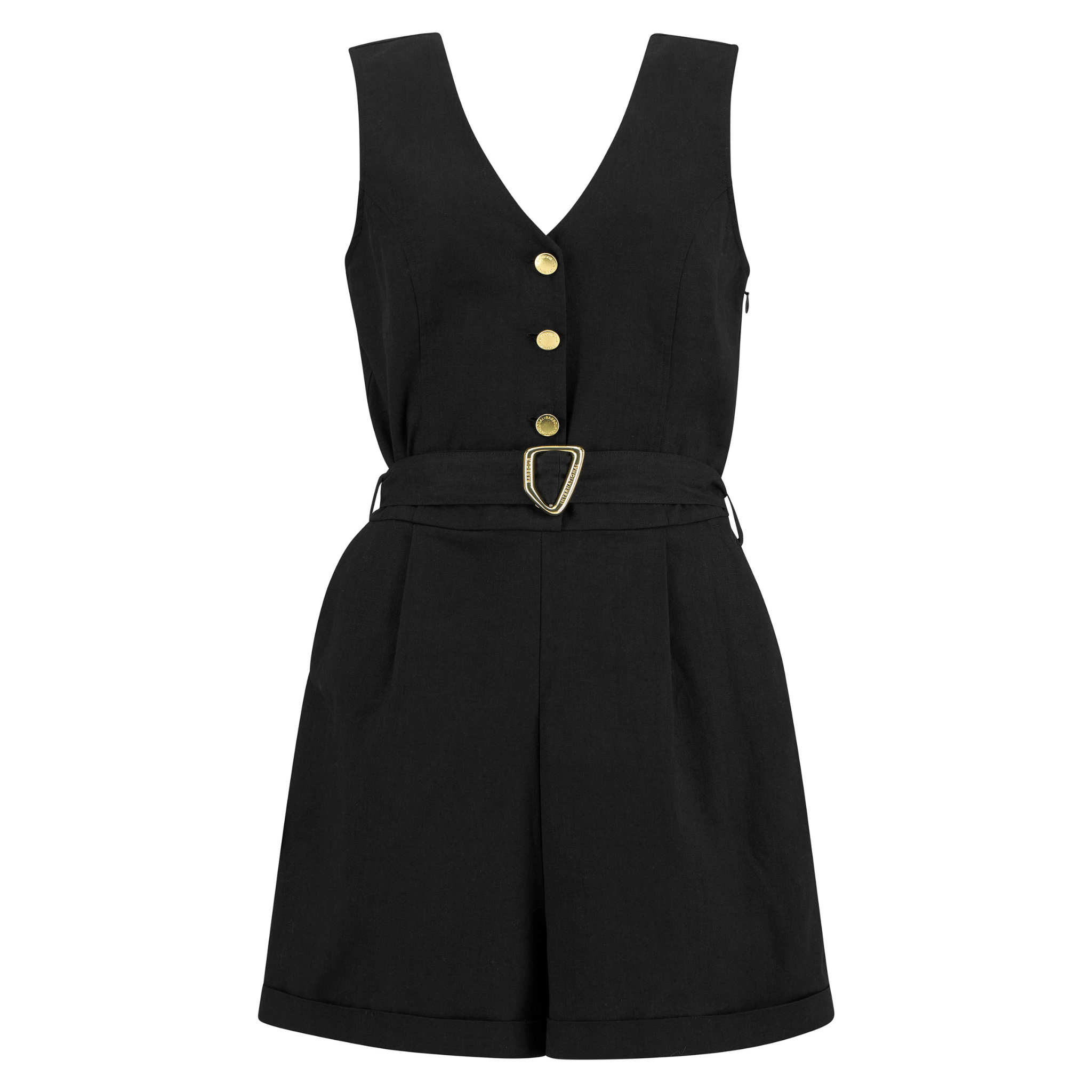 Womens Barbour International Black Adriana Playsuit