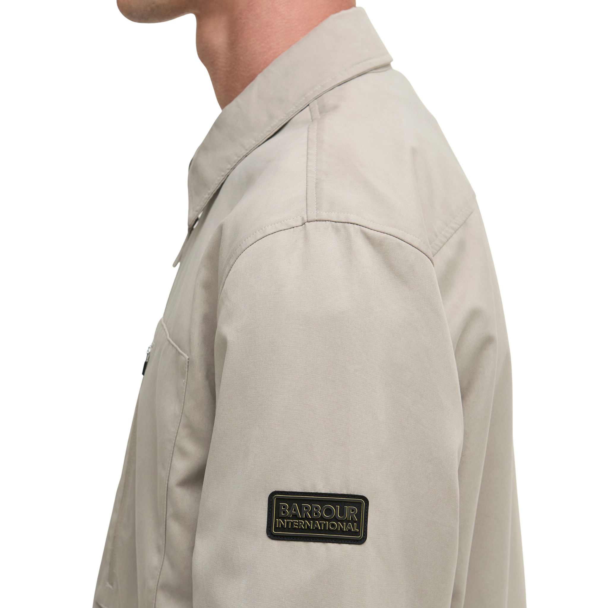 Mens Barbour International Concrete Coil Overshirt