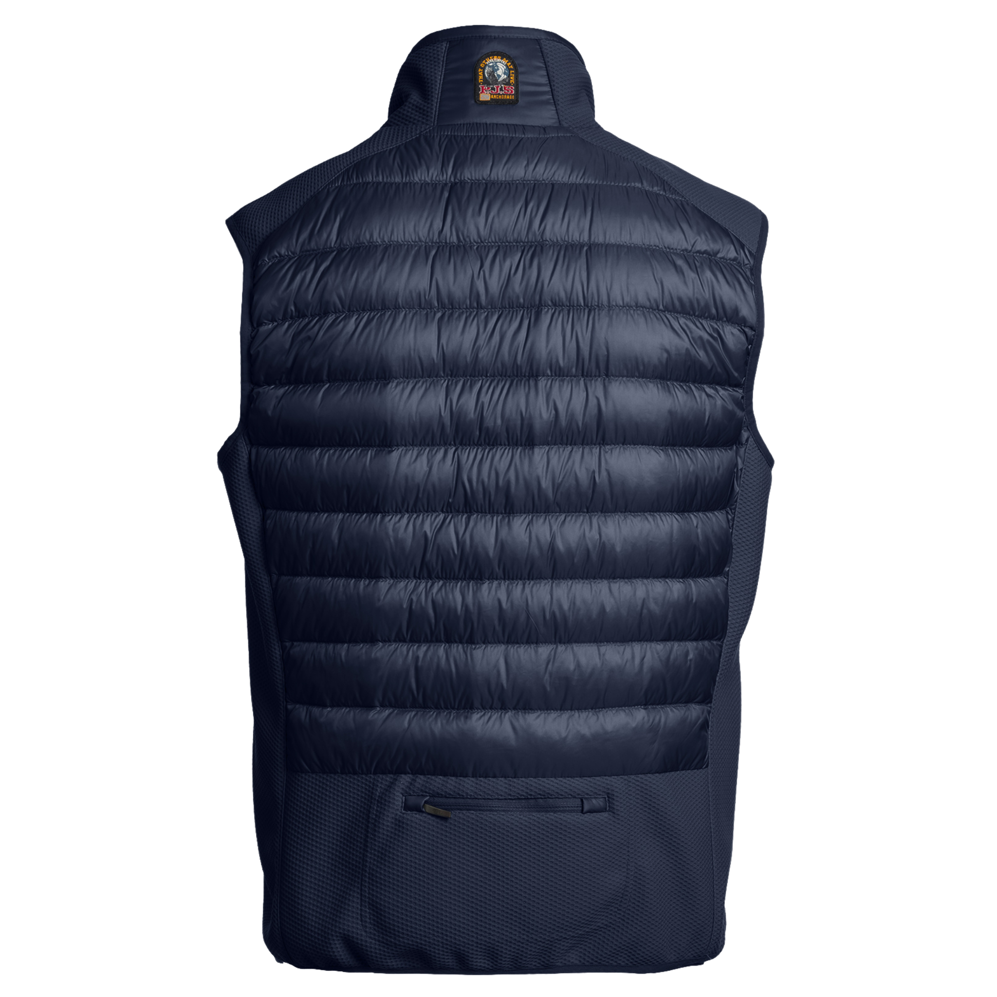 Mens Parajumpers Blue Navy Zavier Hybrid Gilet