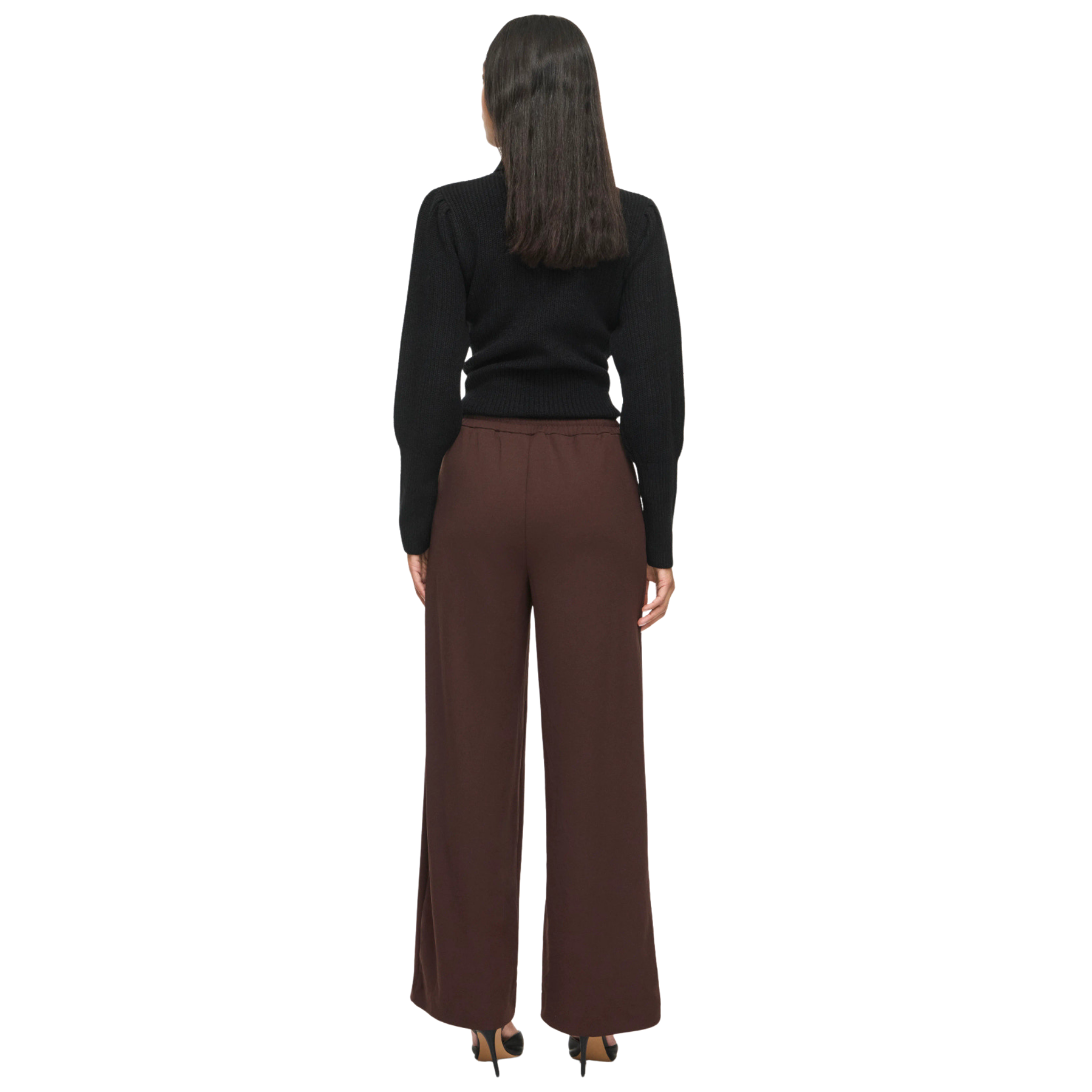 Womens Vila Coffee Bean Viclua Wide Pants