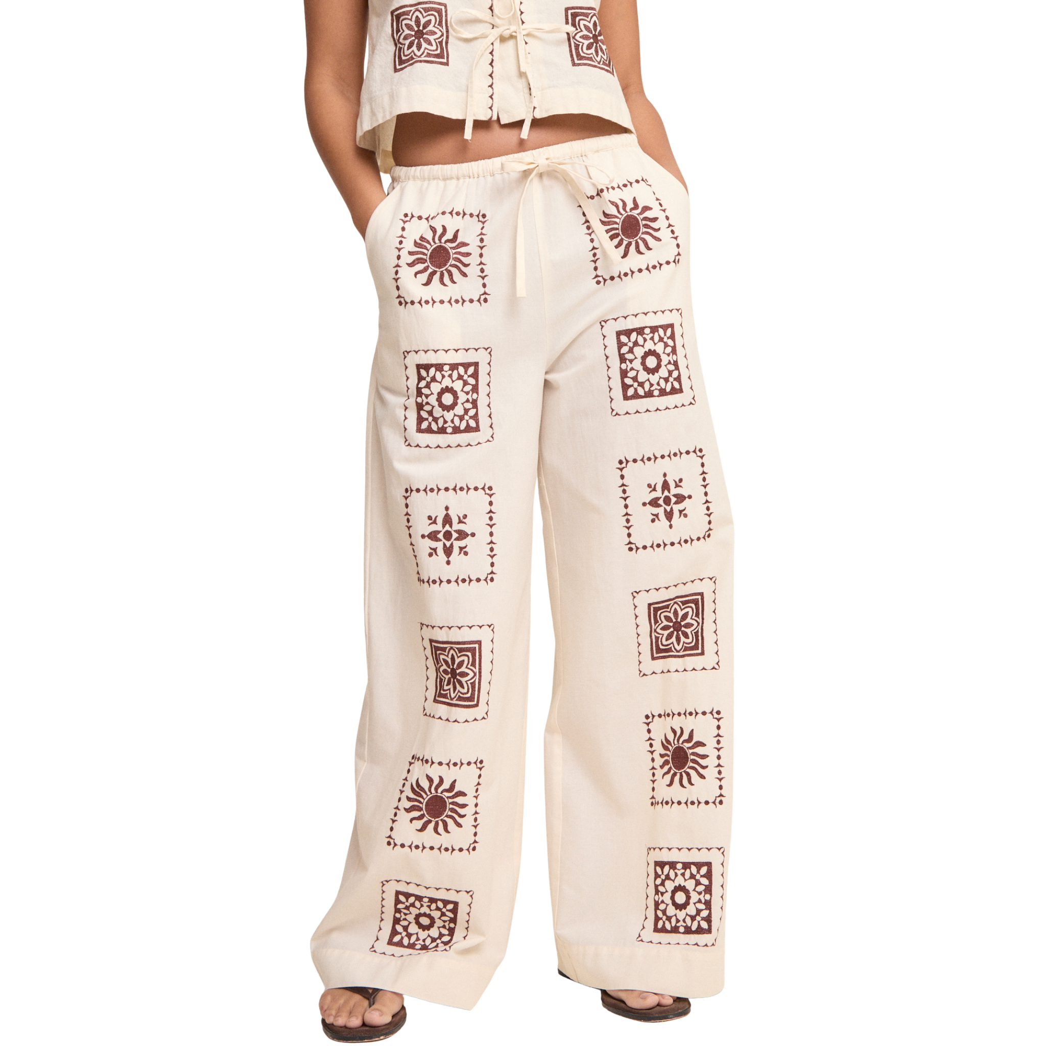 Womens Nobody's Child Cream Topaz Trousers