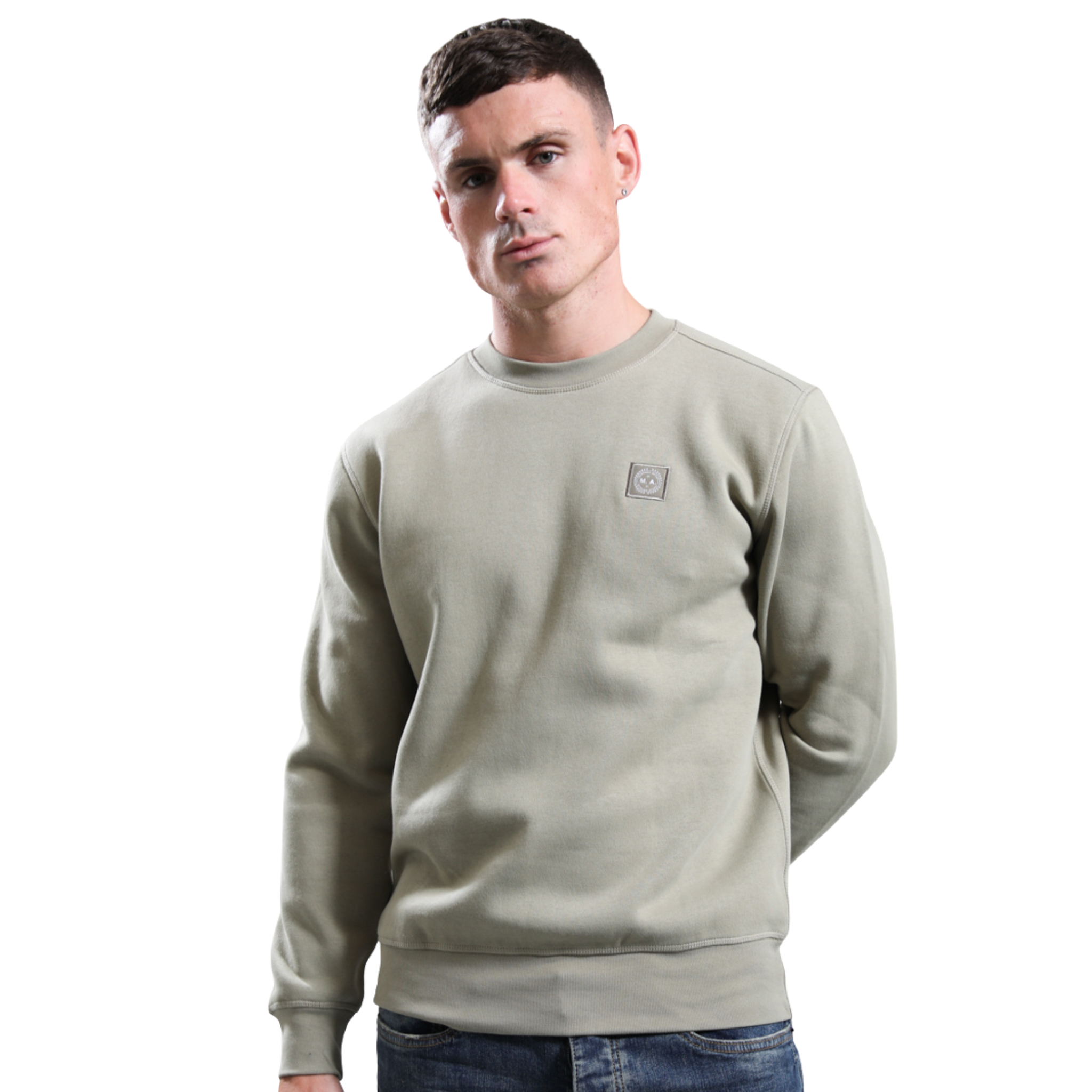Mens Marshall Artist Dark Stone Marchio Crew Sweatshirt