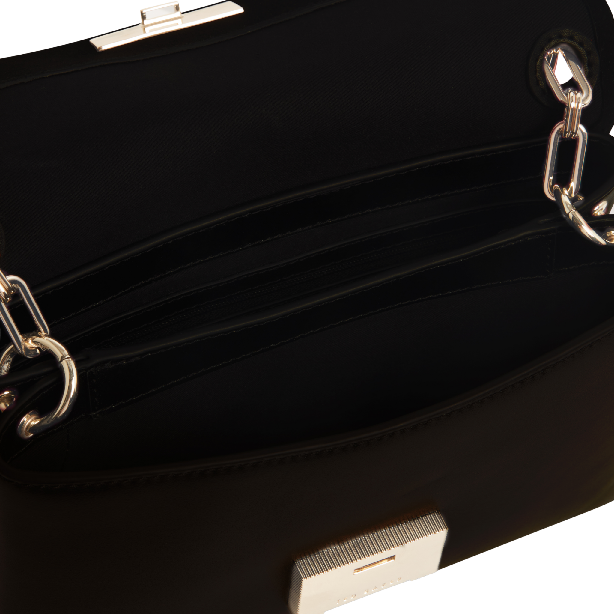 Womens Ted Baker Black Denie Flap Cross Body Bag