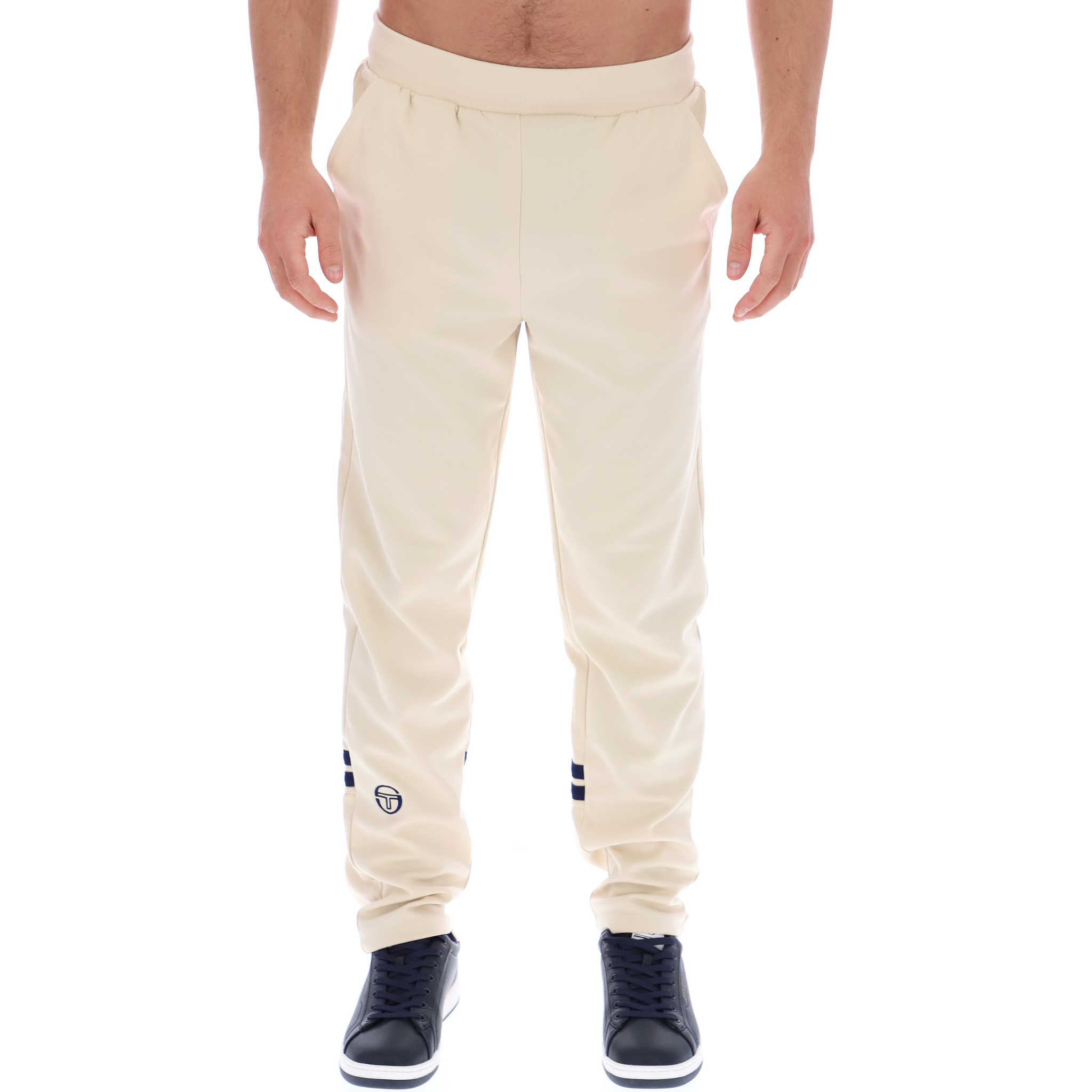 Mens Sergio Tacchini Sandshell/Maritime Blue Orion Track Pants