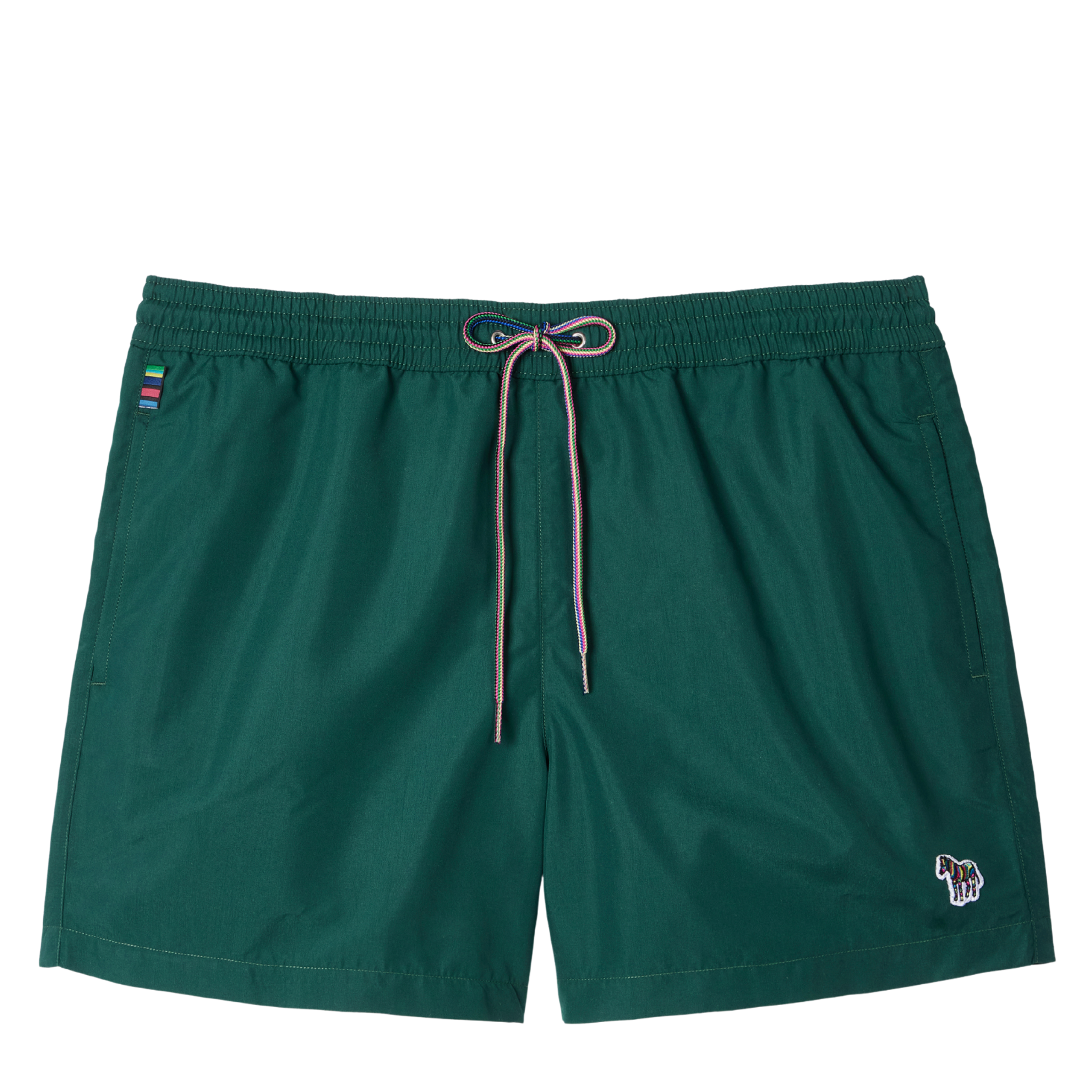 Mens Paul Smith Teal Zebra Badge Swim Shorts