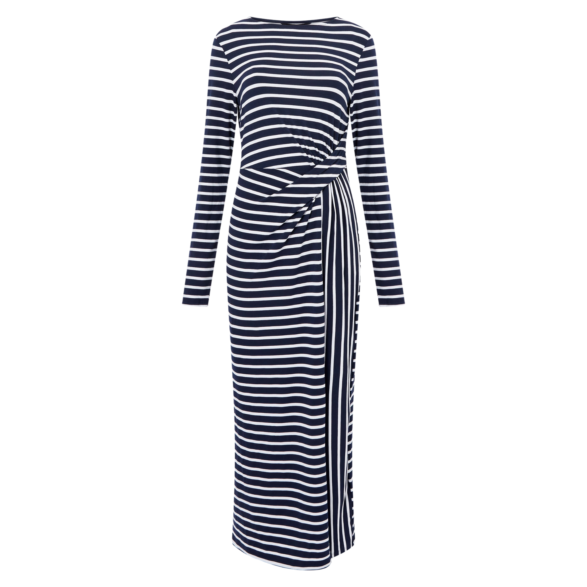Womens French Connection Navy/White Kyra Jersey Midi Dress