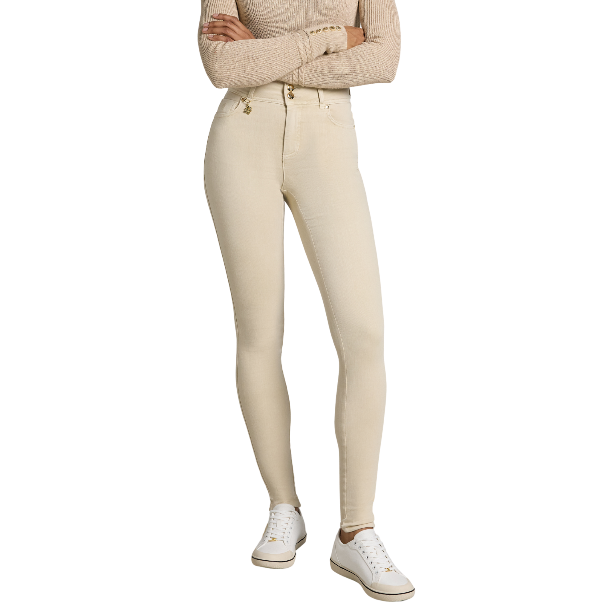 Womens Holland Cooper Stone Contour Skinny Jeans