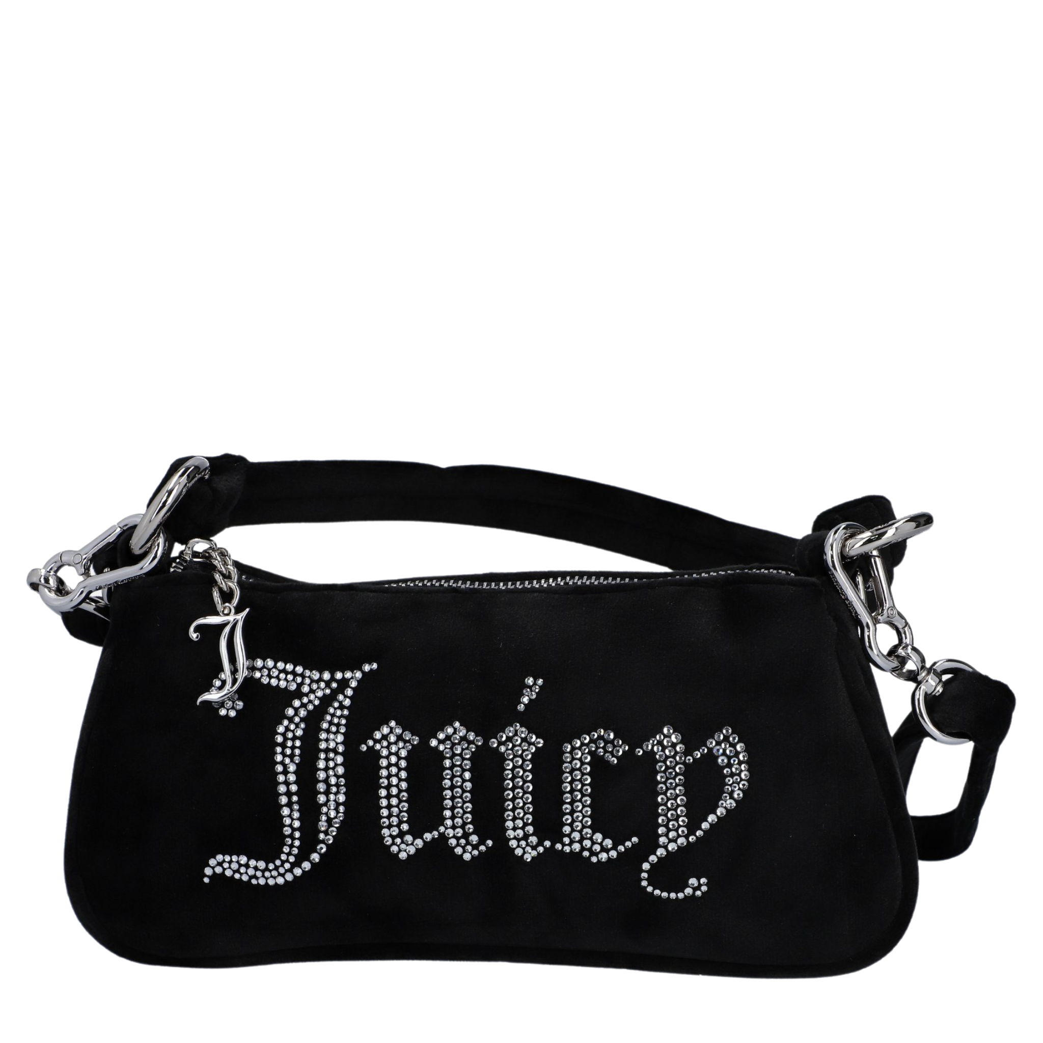Womens Juicy Couture Black Kimberly Small Hobo Shoulder Crossbody Bag