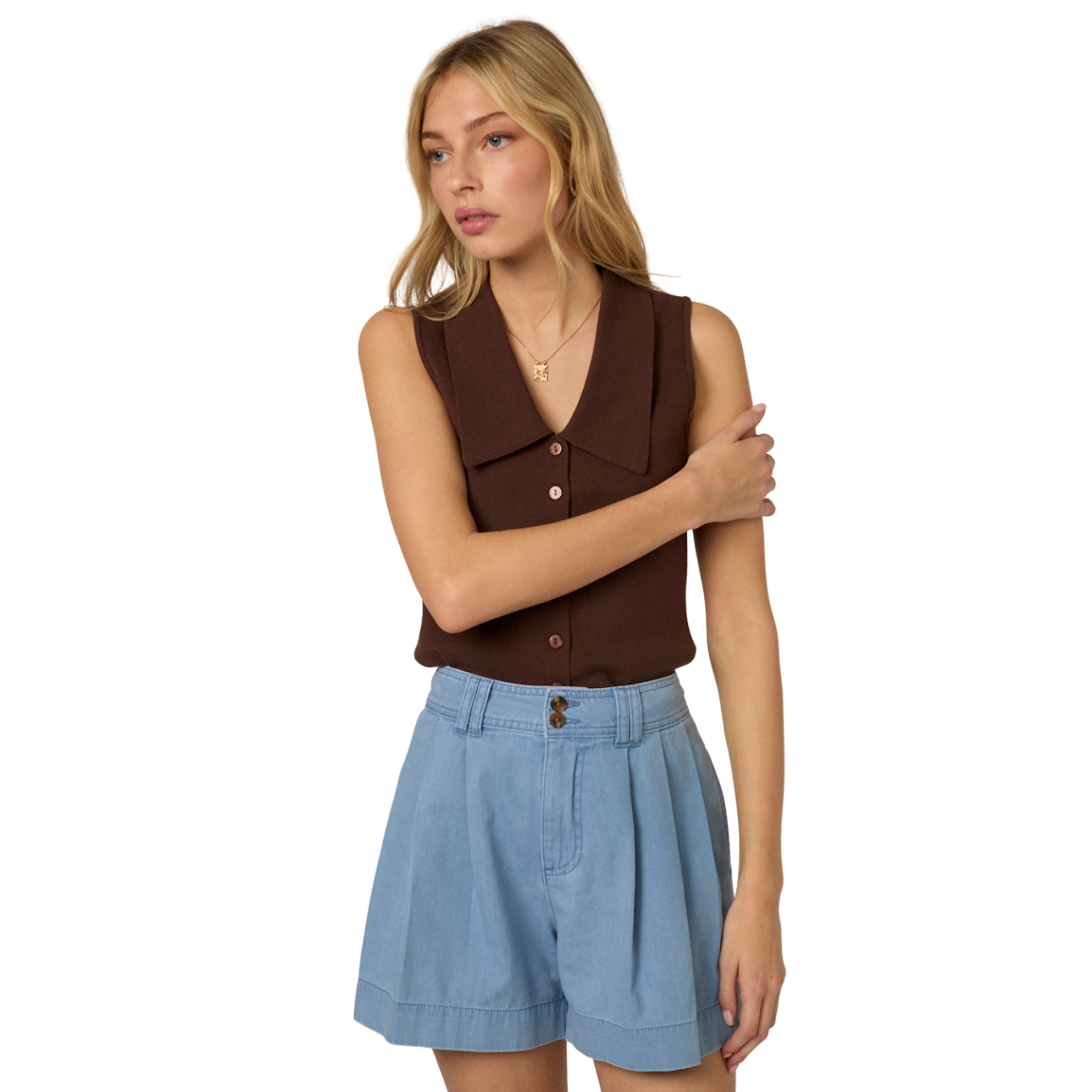 Womens Nobody's Child Blue Albie Denim Shorts