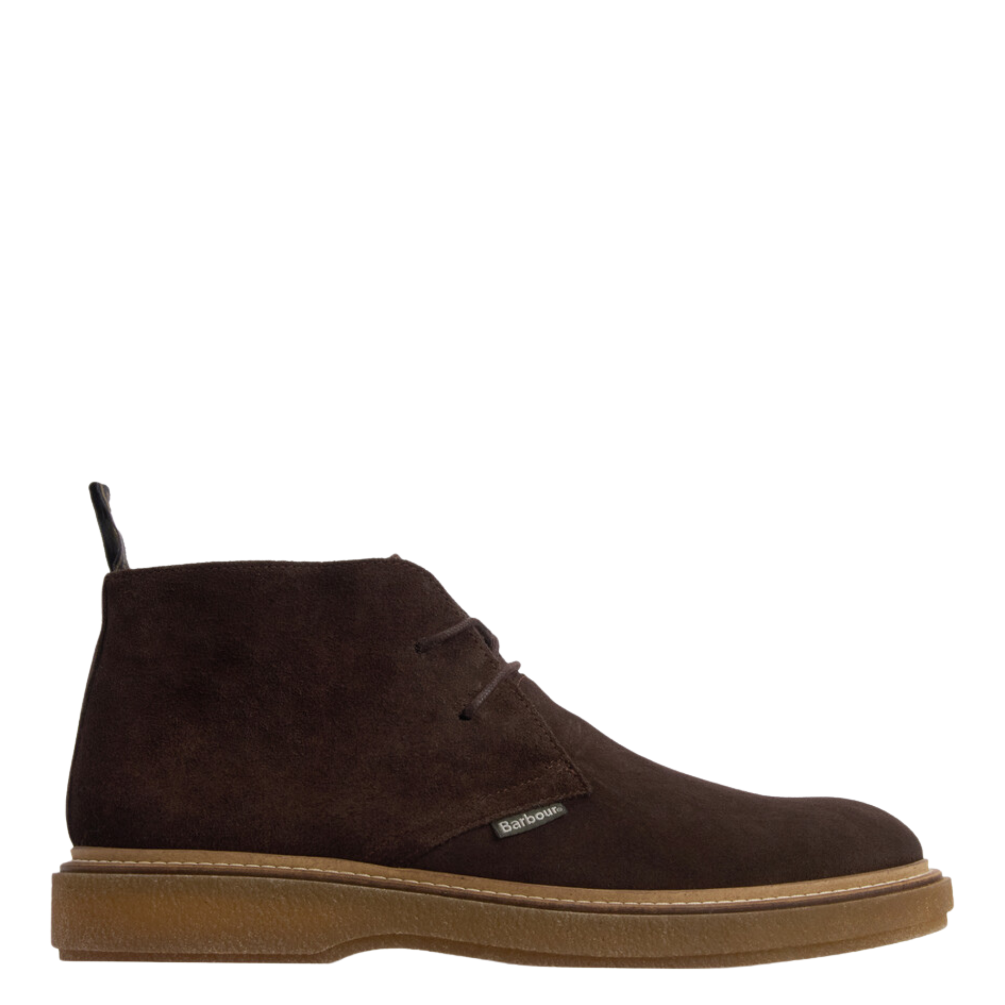 Mens Barbour Chocolate Suede Blaine Boots