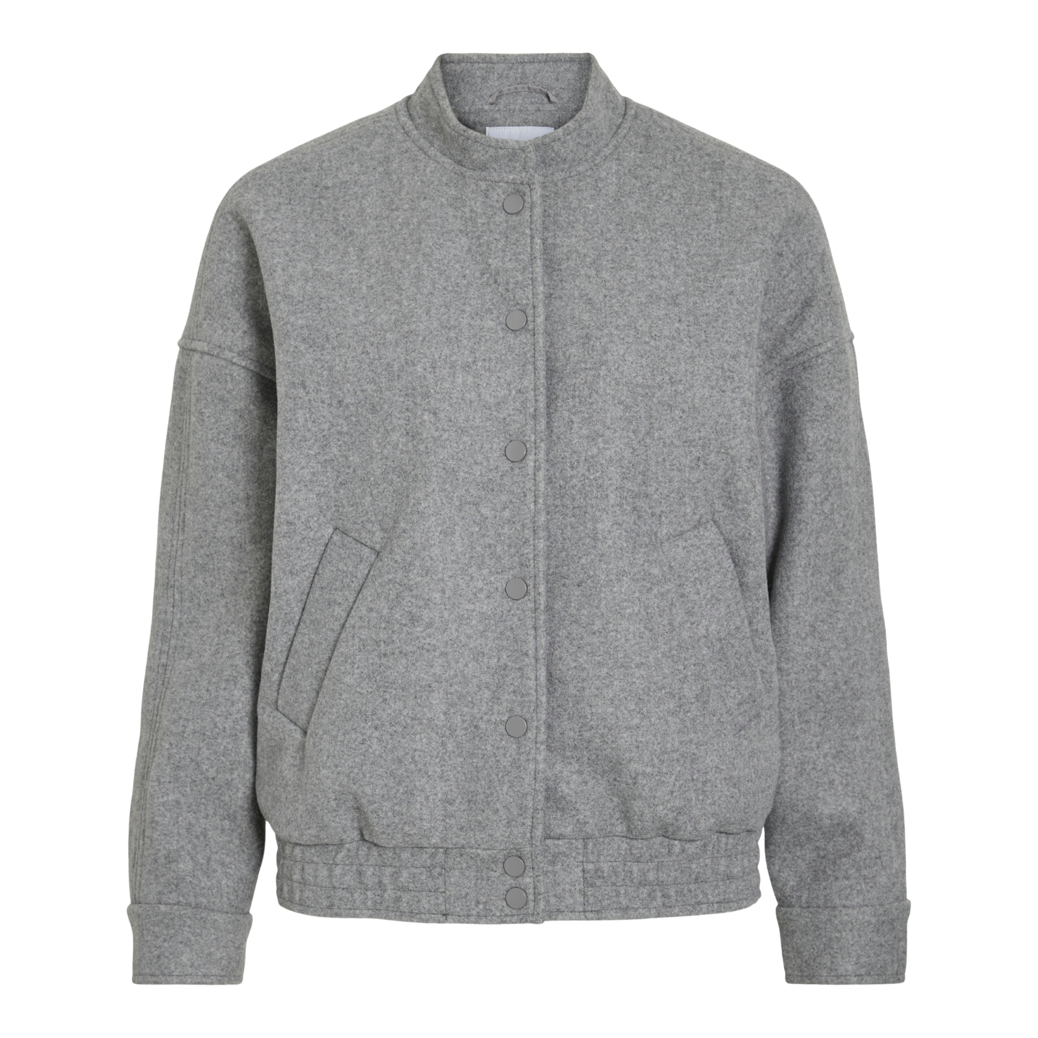 Womens Vila Medium Grey Melange Vijulia Bomber Jacket