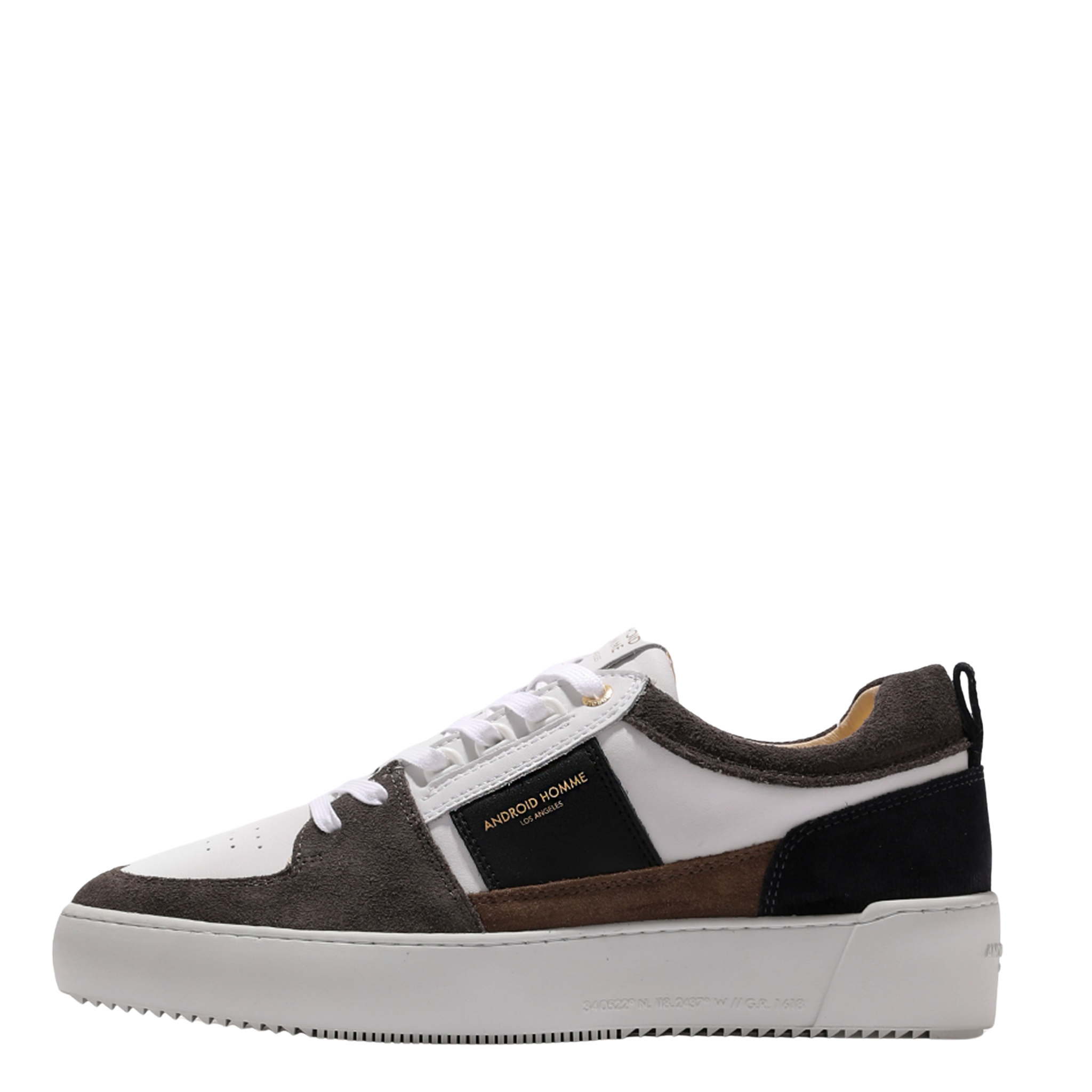 Mens Android Homme White/Navy/Grey/Taupe Point Dume Trainers
