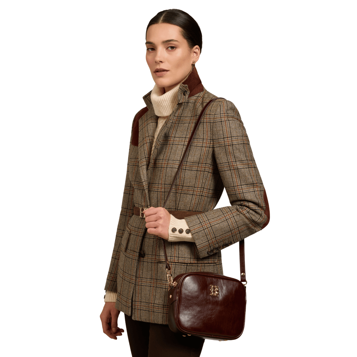 Womens Holland Cooper Chestnut Leather Country Camera Bag