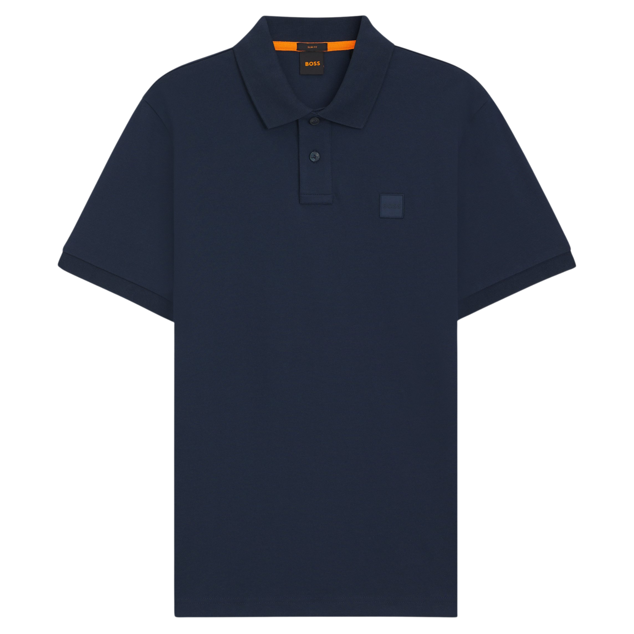 Mens BOSS Open Blue Passenger Slim Fit S/s Polo