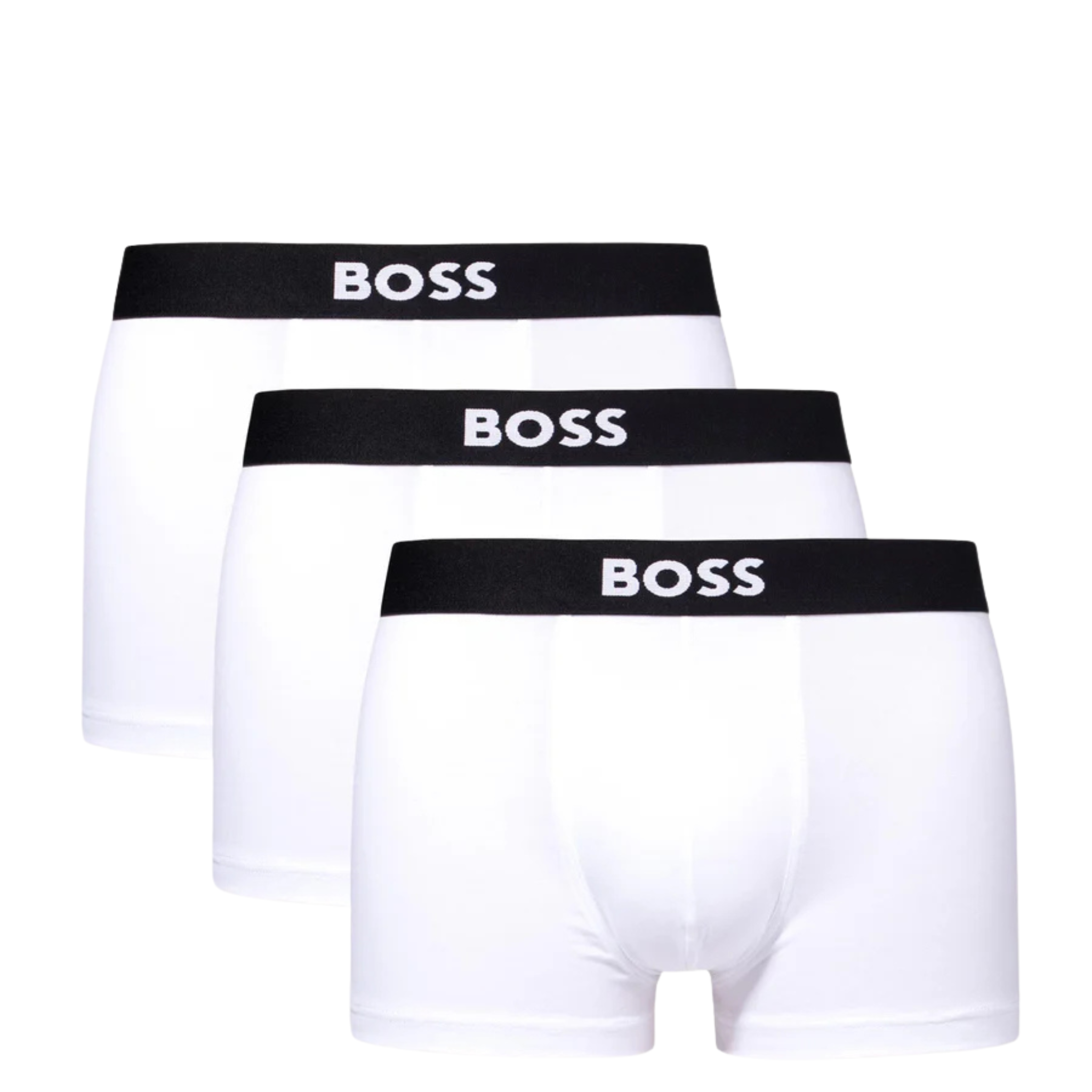 Mens BOSS White BOSS ONE 3PK Trunks
