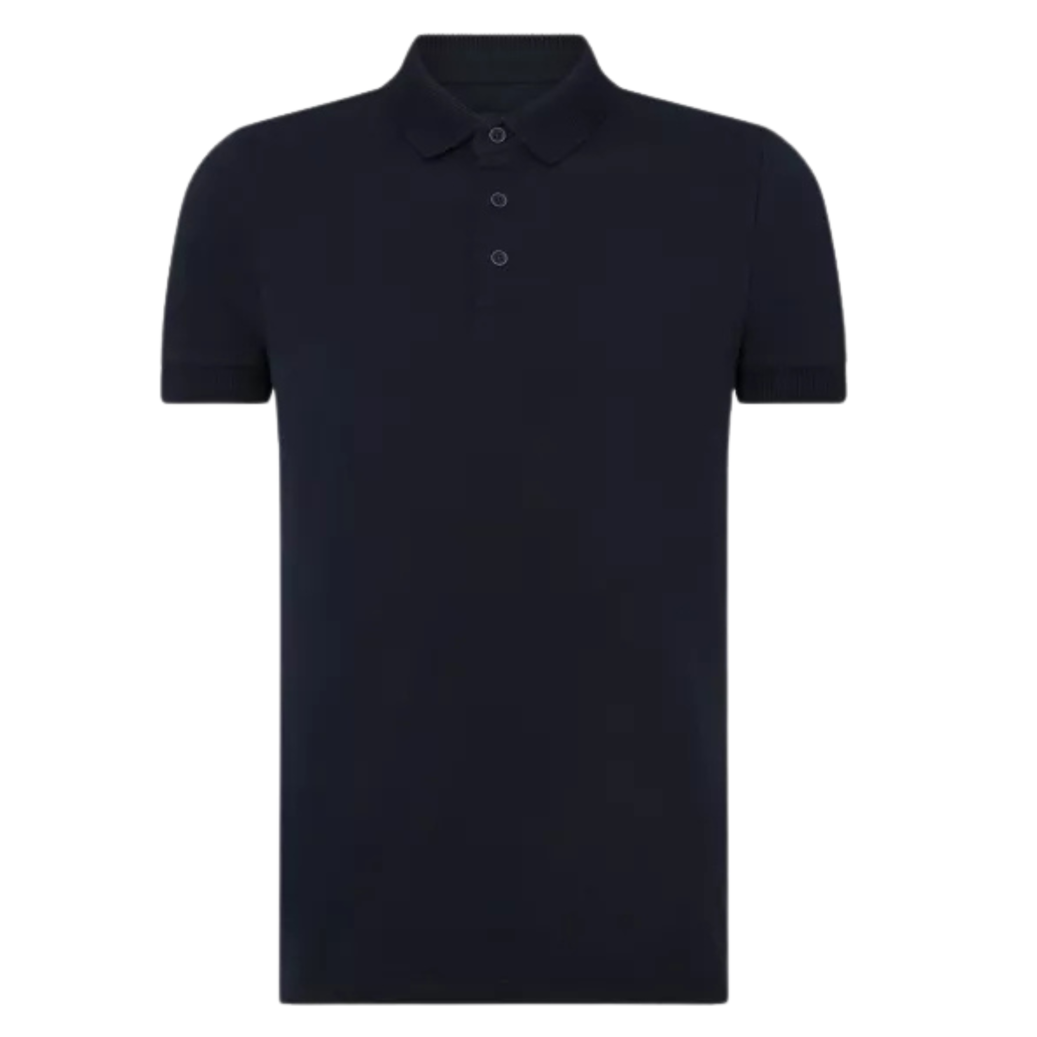 Mens Remus Uomo Navy Cotton Stretch S/s Polo Shirt