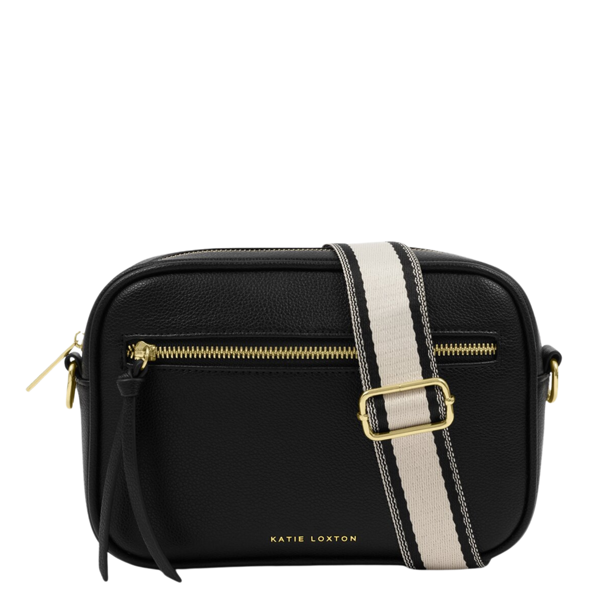 Womens Katie Loxton Black Hallie Crossbody Bag