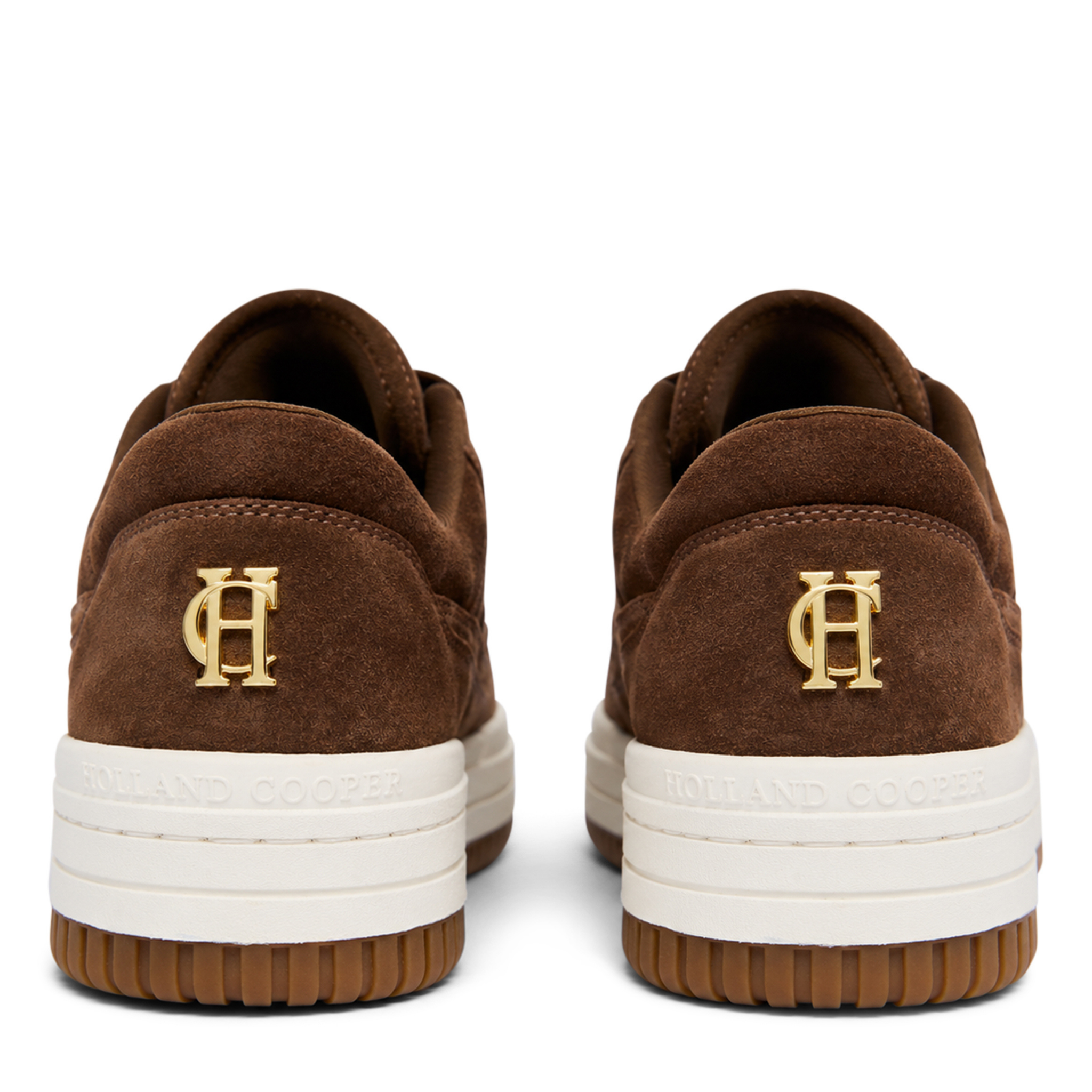Womens Holland Cooper Chocolate Retro Trainers