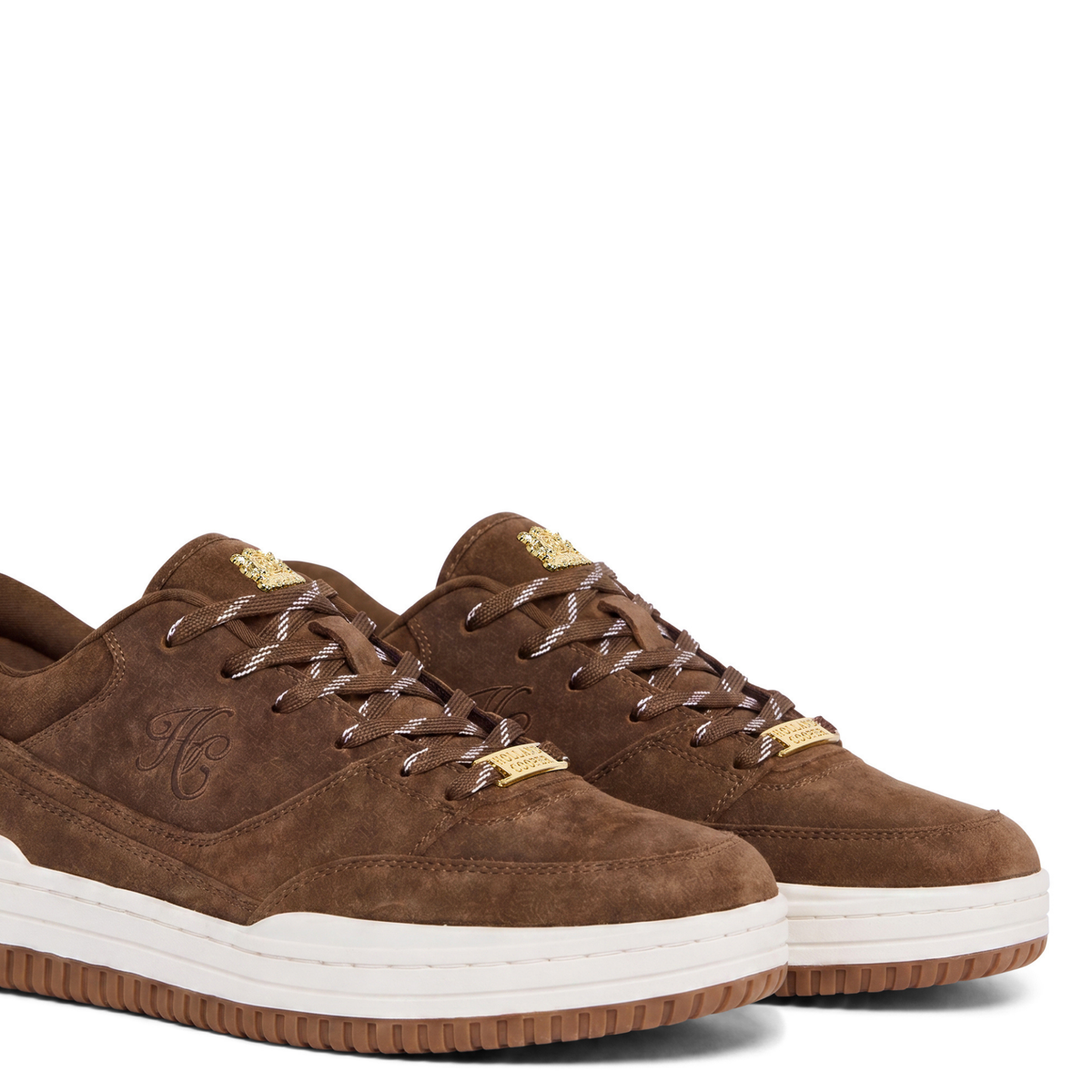 Womens Holland Cooper Chocolate Retro Trainers