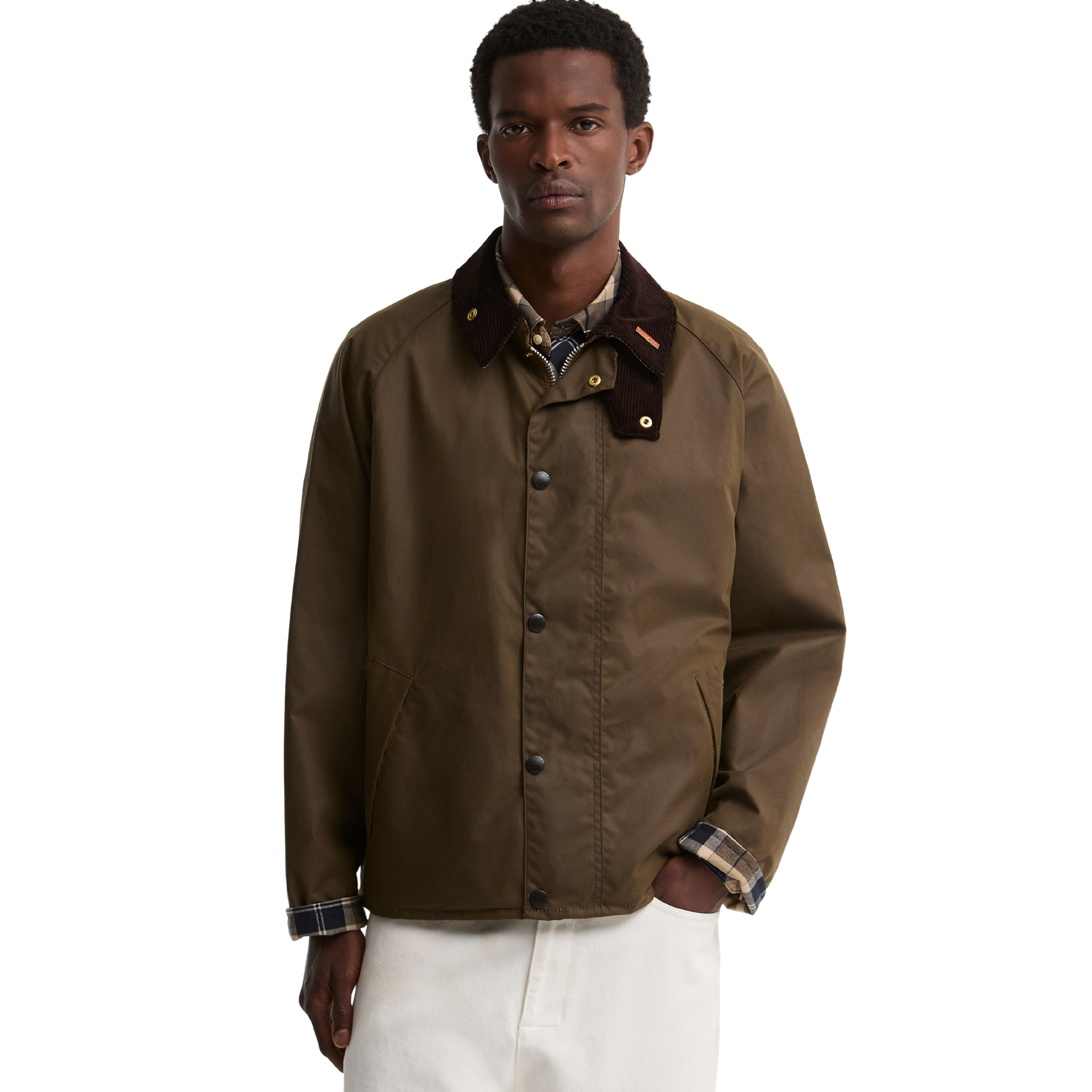 Mens Barbour Brown Icons Transport Wax Jacket